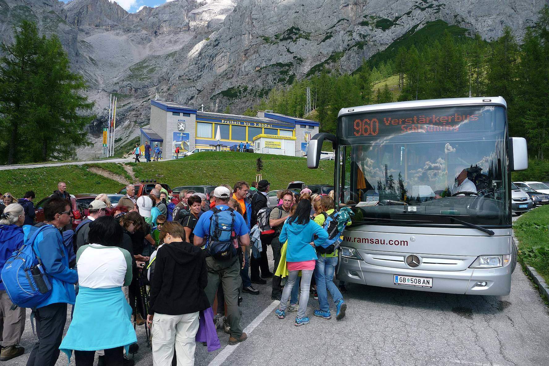Linienbus 960 nach Ramsau, bzw. Schladming. © 2015 HM
