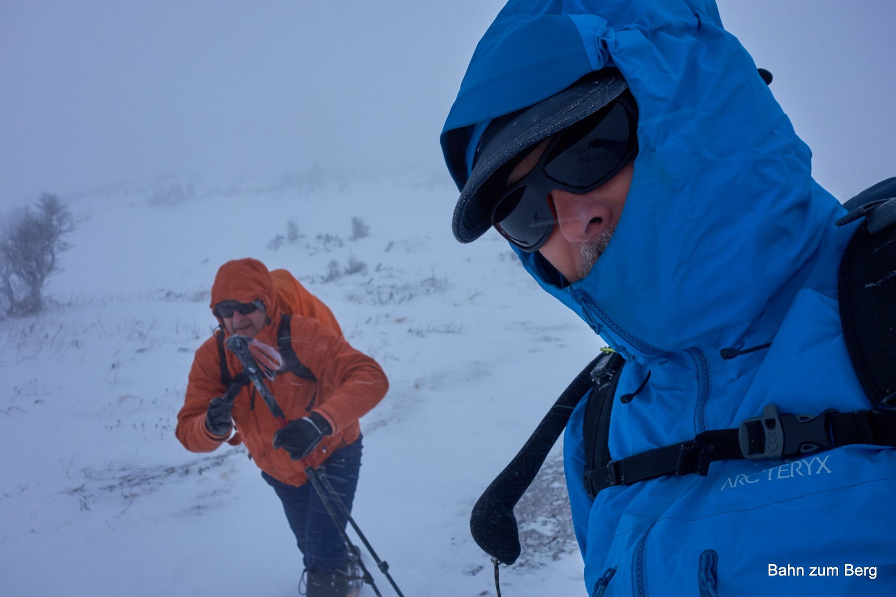 Durch den starken Wind fühlen sich die -12°C massiv kälter an!