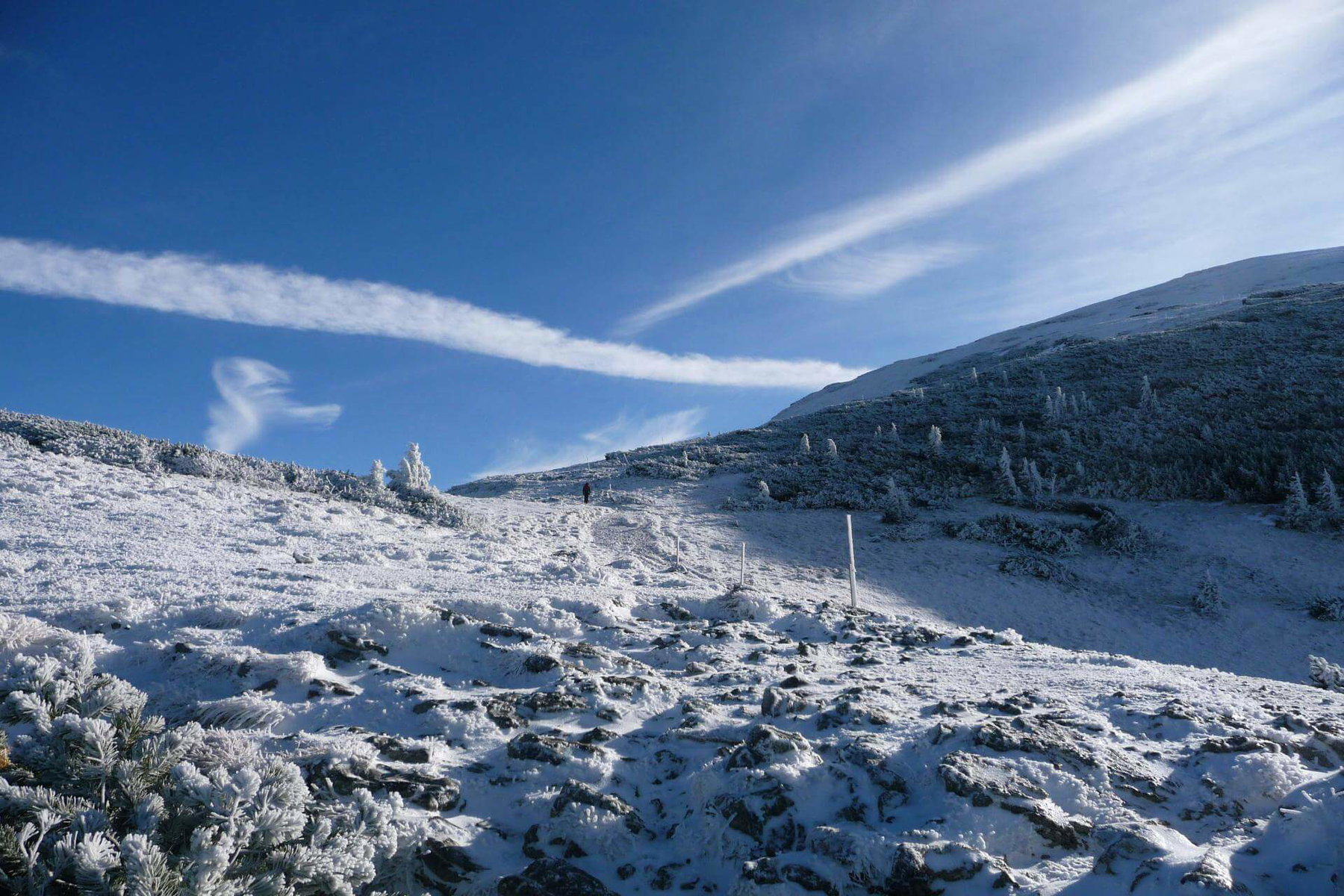 Aussicht vom Ausstieg des Fadensteigs. Ab jetzt gehe ich in der Sonne!