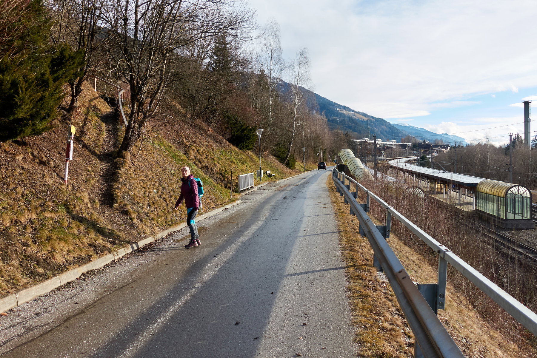 Wegbeginn beim Bahnhof Rottenmann, Foto Martin Heppner