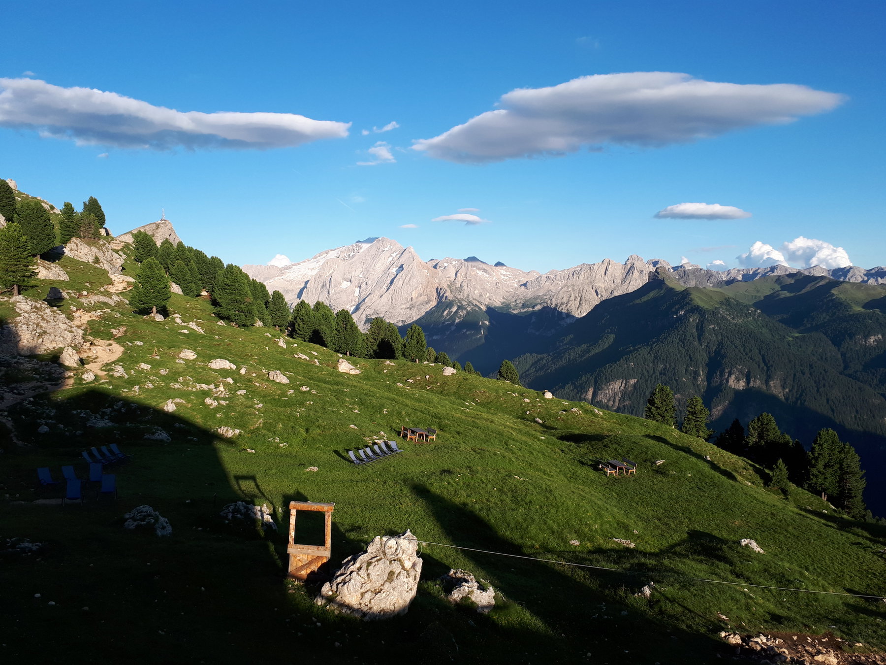 Marmolada vom Rifugio Sandro Pertini aus. Foto: Konrad Gwiggner