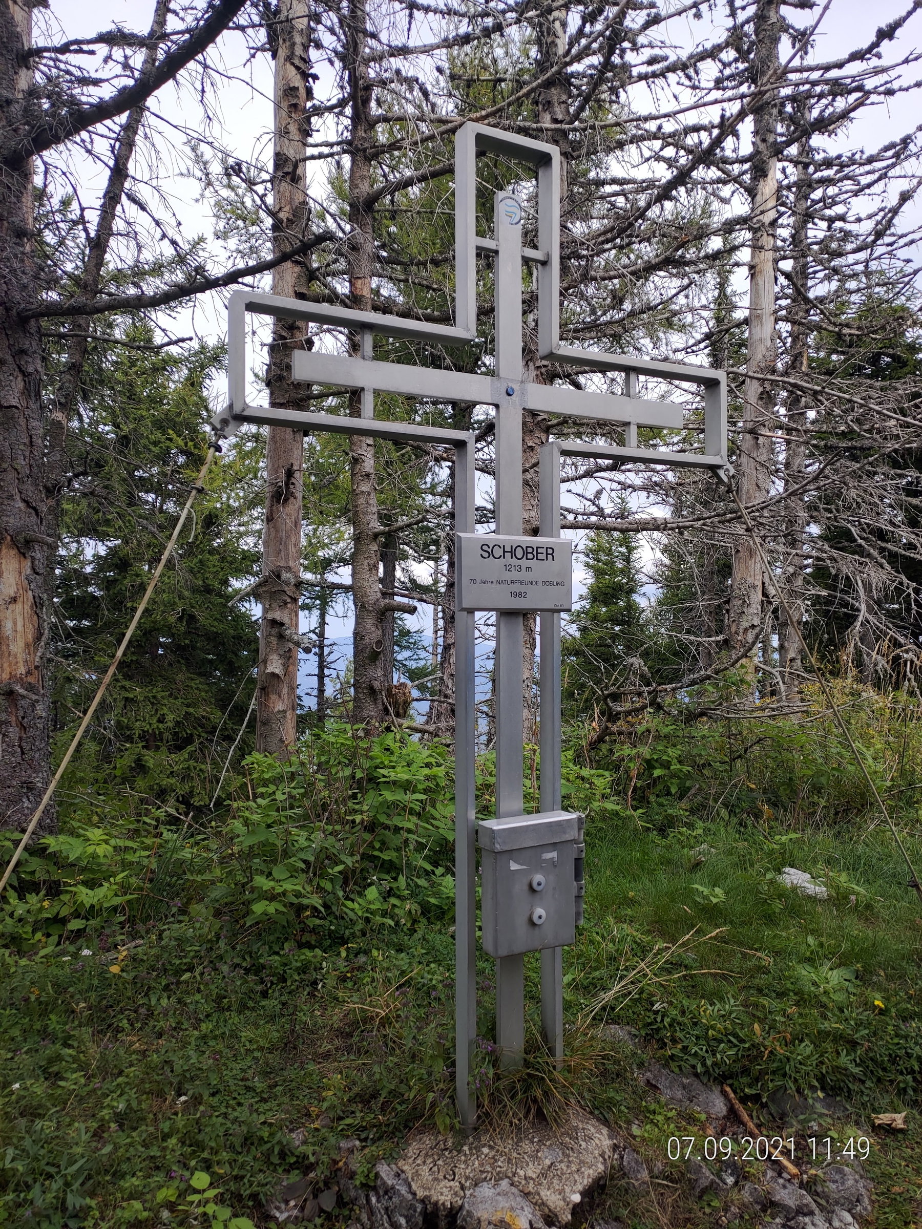 Gipfelkreuz Schober. Foto: Simon Widy