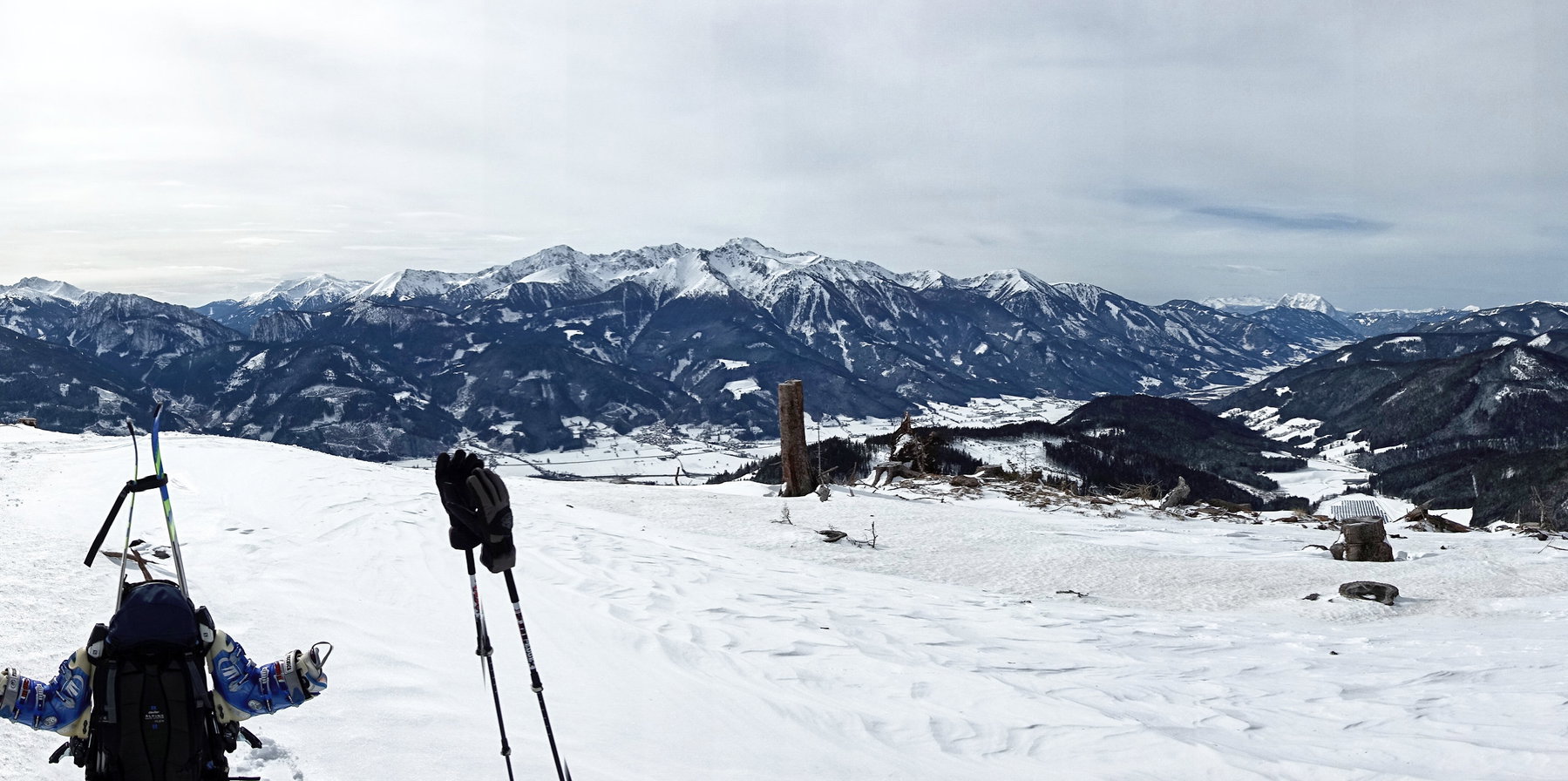 Panorama über das Paltental