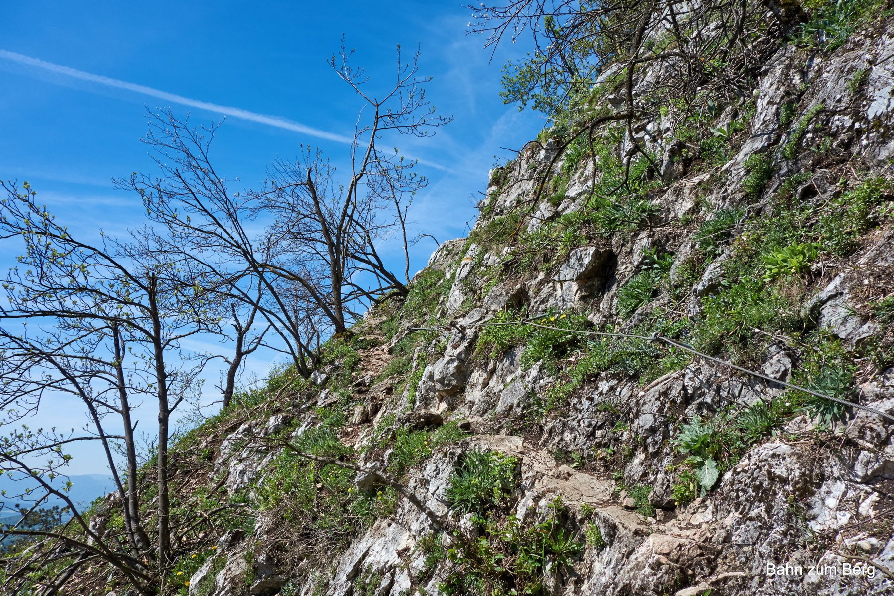 Wagnersteig mit versicherter Querung
