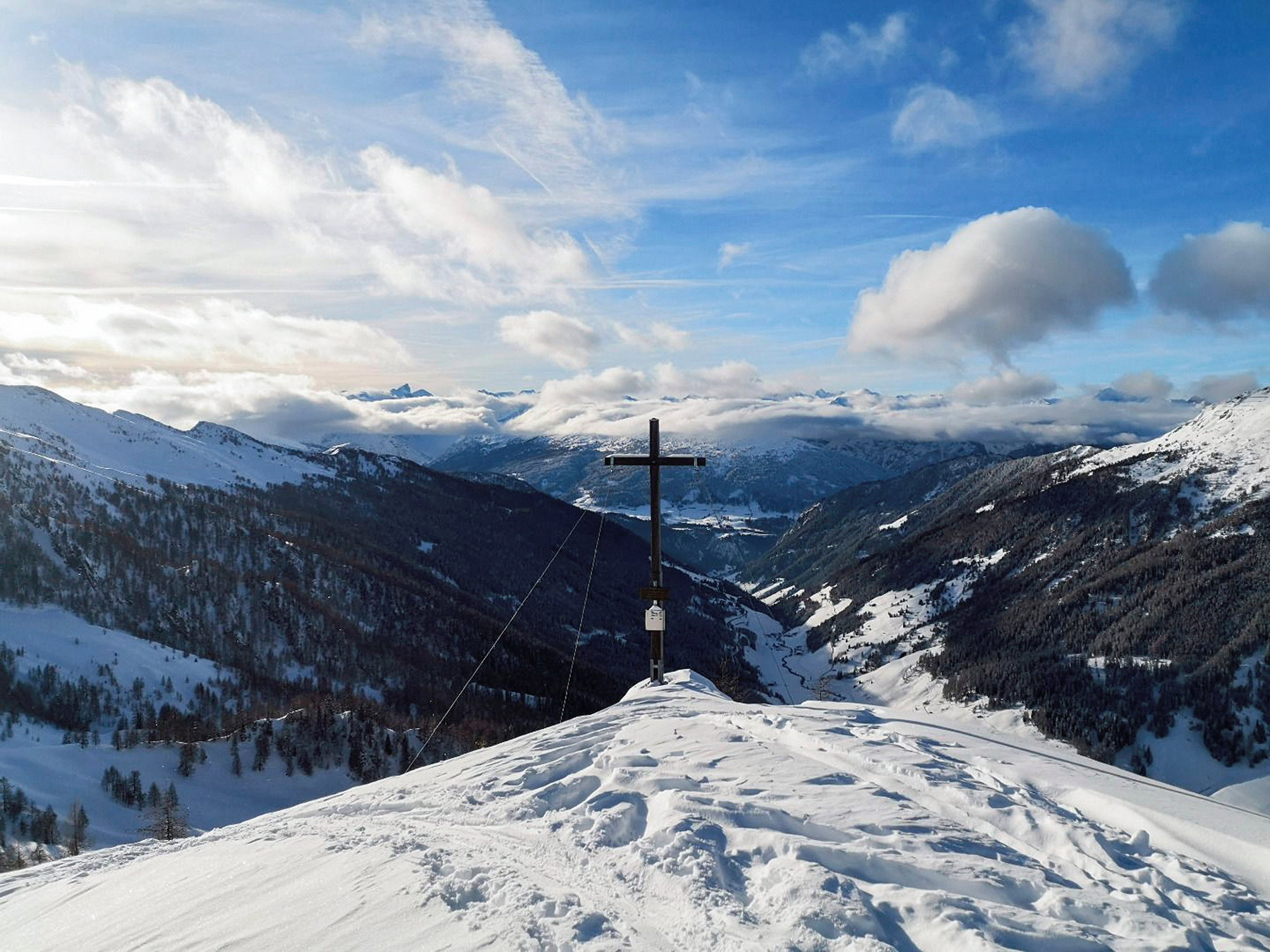 Skitour zum Rauhen Kopf im Bergsteigerdorf Schmirn