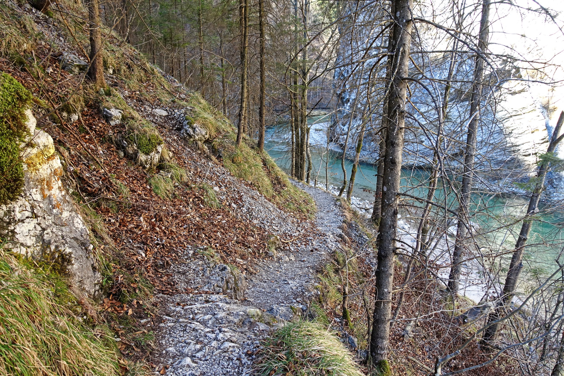 Schmaler Weg entlang der Erlauf. Foto: Martin Heppner