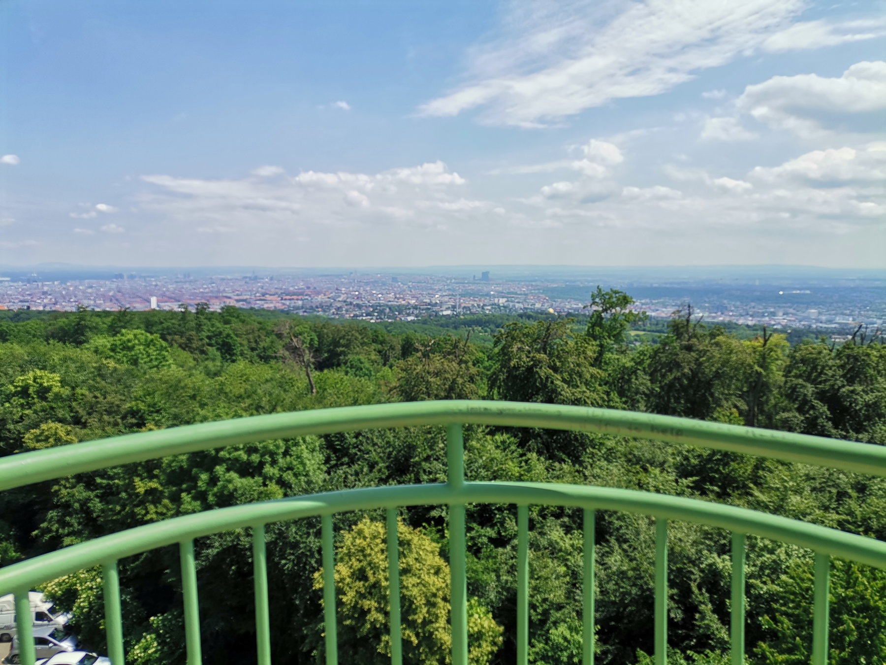 Wien von der Jubiläumswarte gesehen. Foto Veronika Schöll
