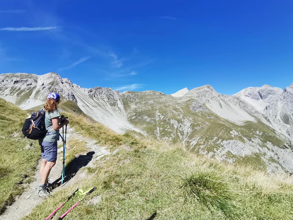 Ein steiler Weg auf die Ansbacher Hütte