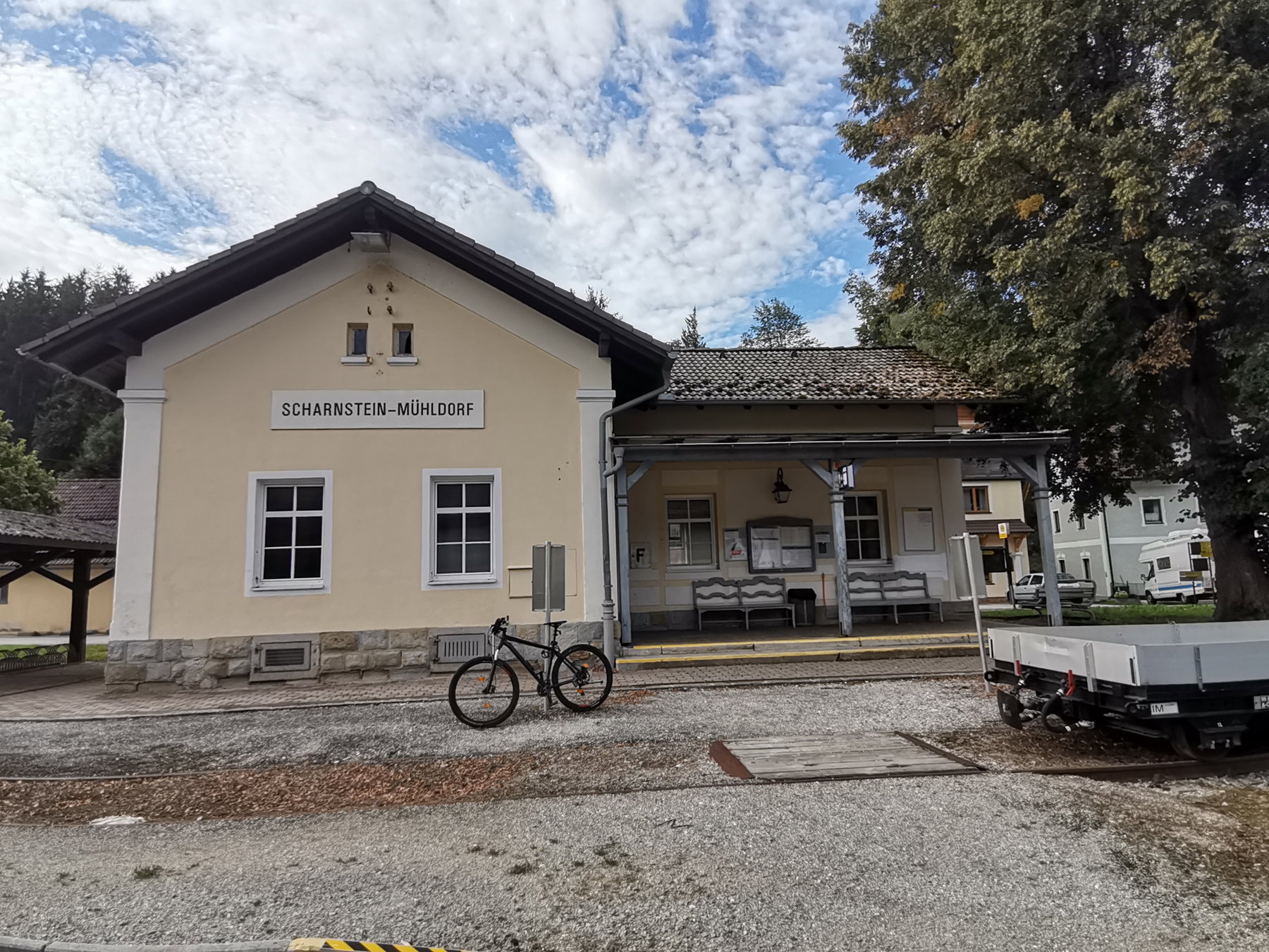 Bahnhof Scharnstein. Foto Veronika Schöll