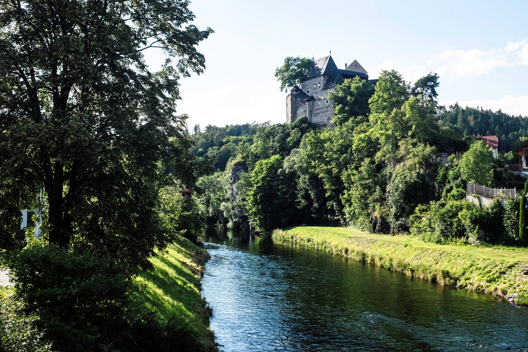 Kamp mit Burg Krumau. Foto: Birgit Reiter