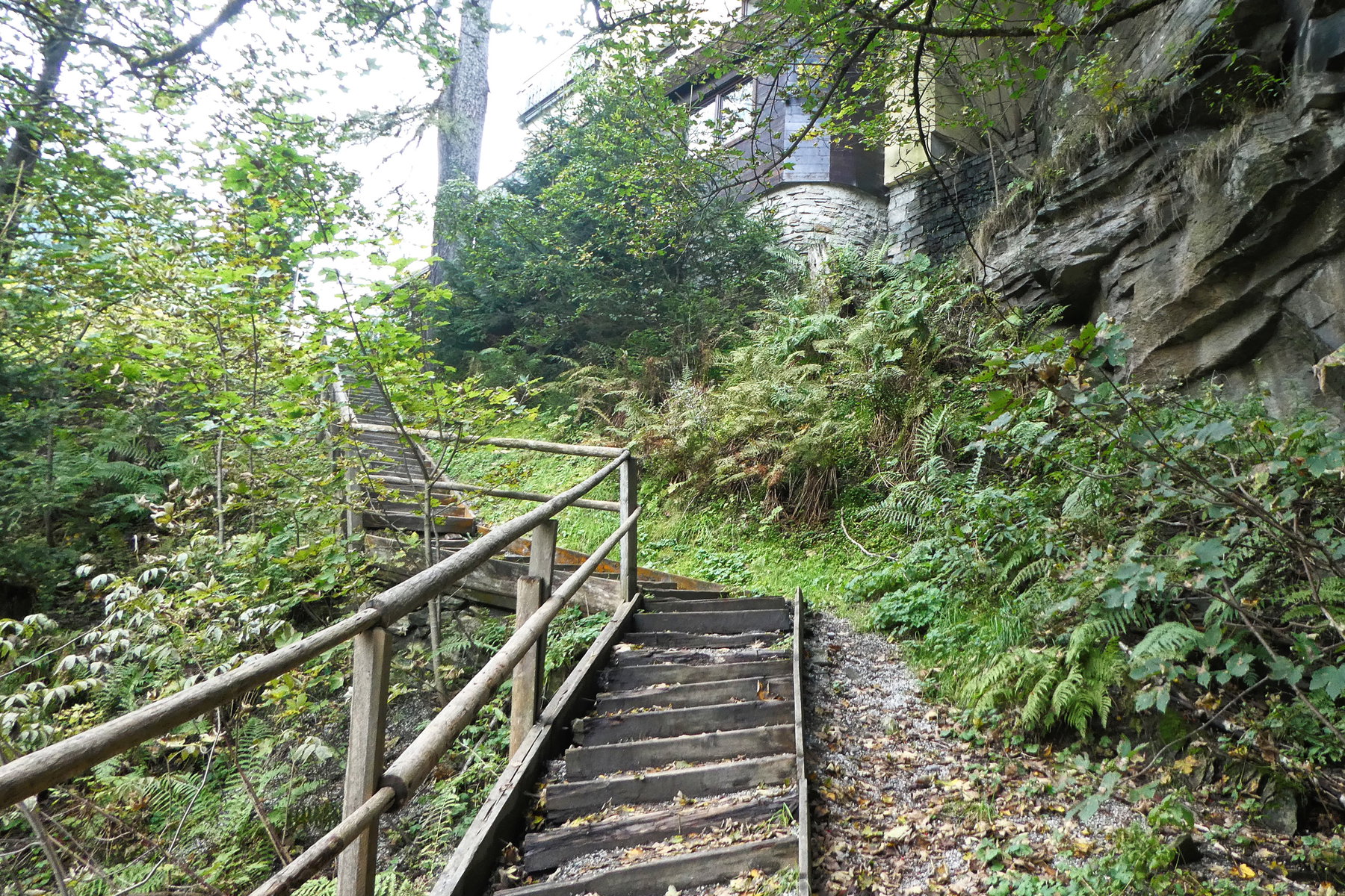Abstieg vom Landhaus Gletschermühle. Foto: Karl Plohovich