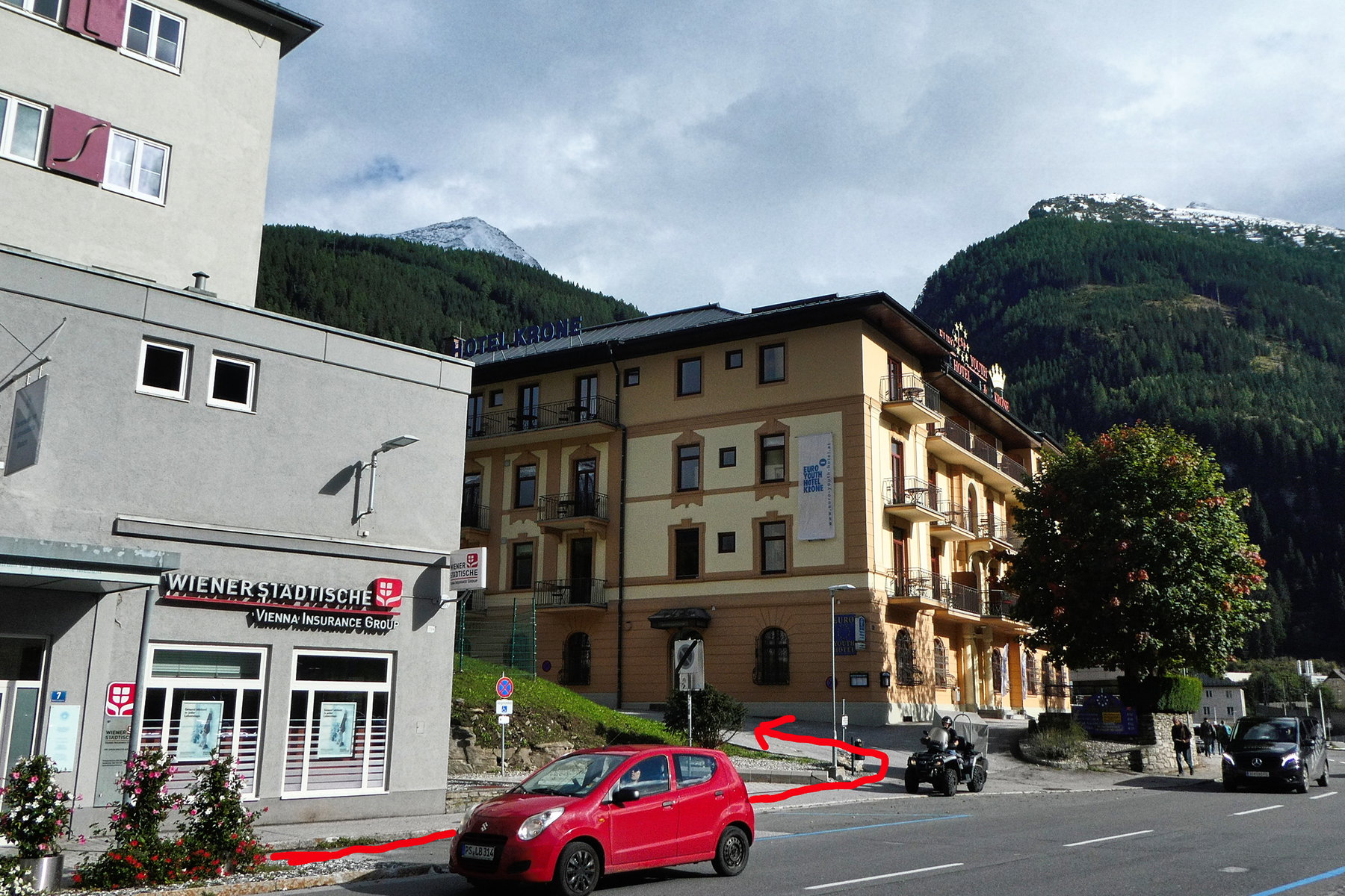 Erste Abzweigung. Foto: Karl Plohovich
