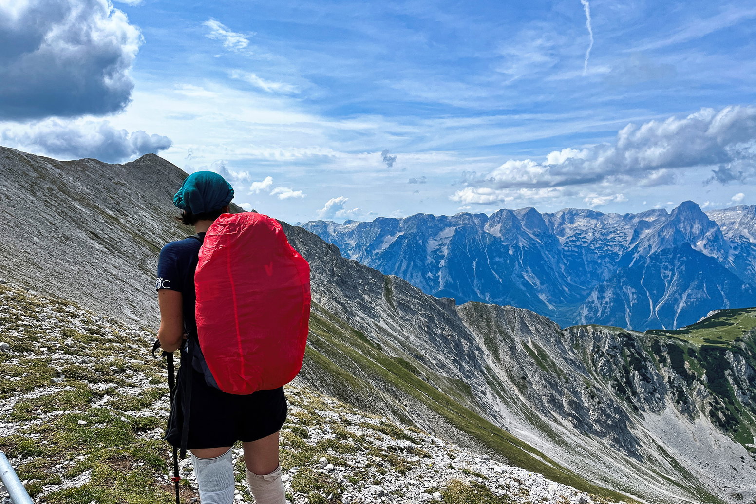 Nicht ganz unerschrocken am Weg zum Schrocken. Foto: Birgit Matzinger