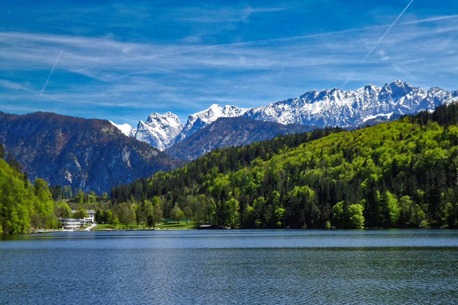 Blick vom Westufer auf das Seebad Hechtsee. Foto: Eva Maria Ginal