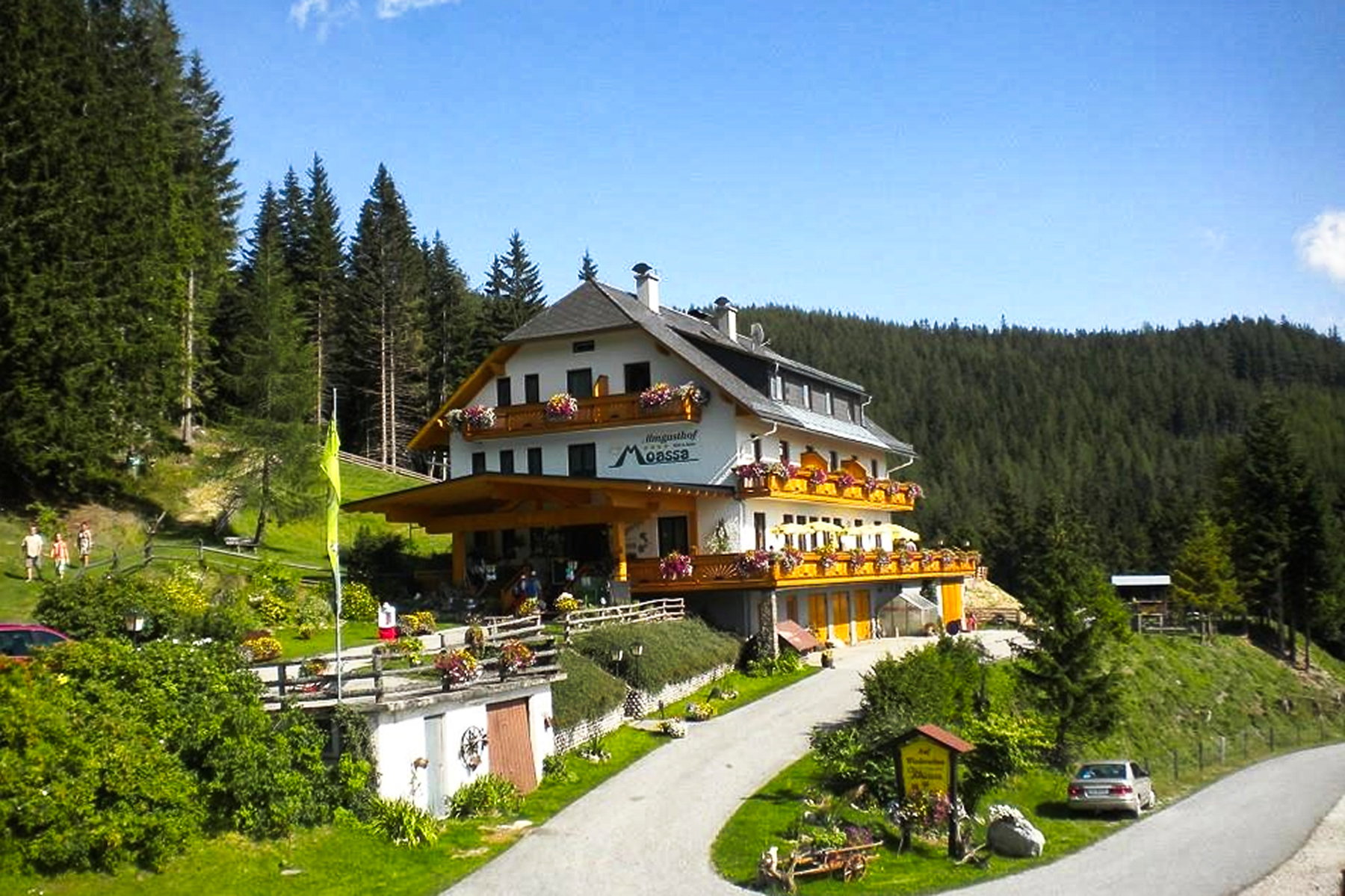 Der Almgasthof Moassa. Foto: Andreas Steininger