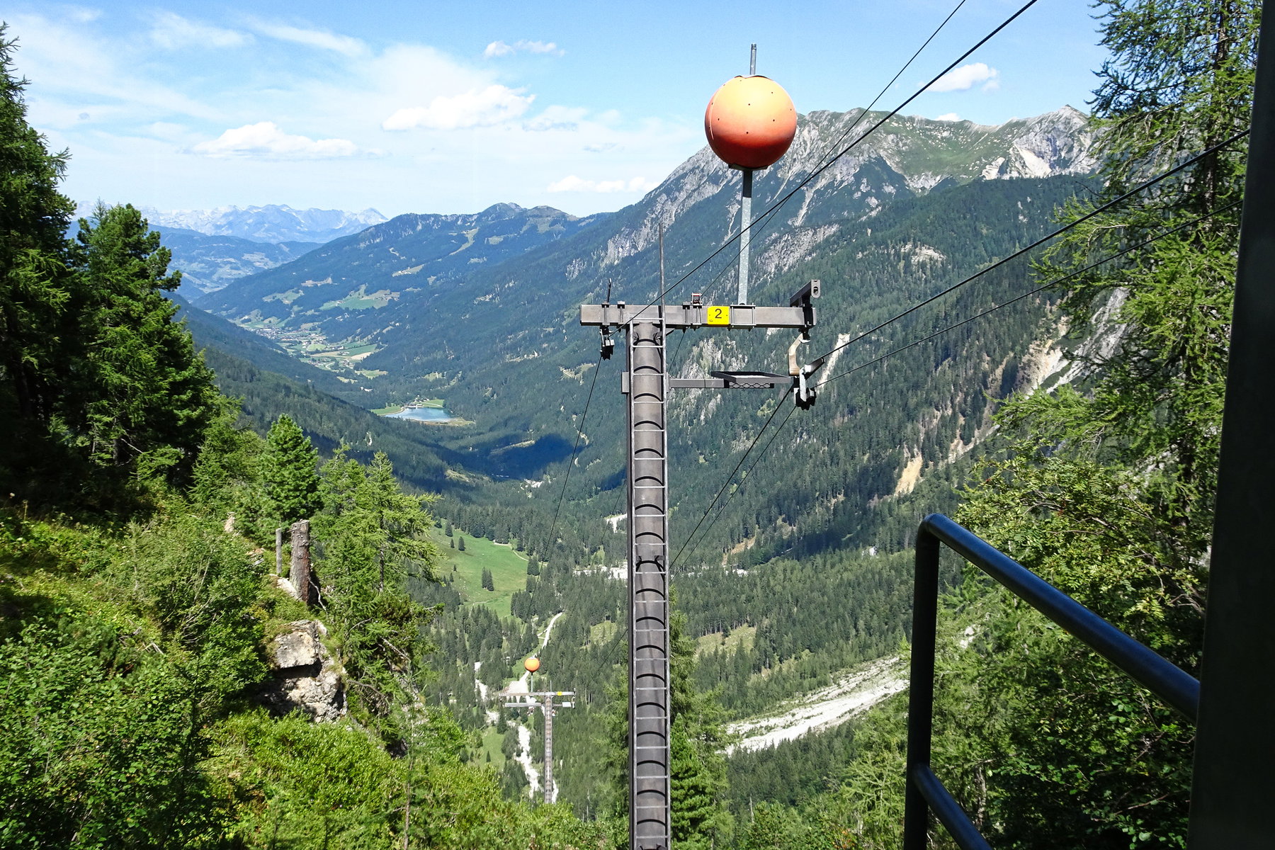 Kleinarltal Bergstation Materialseilbahn. Foto: Ingeborg Fiala