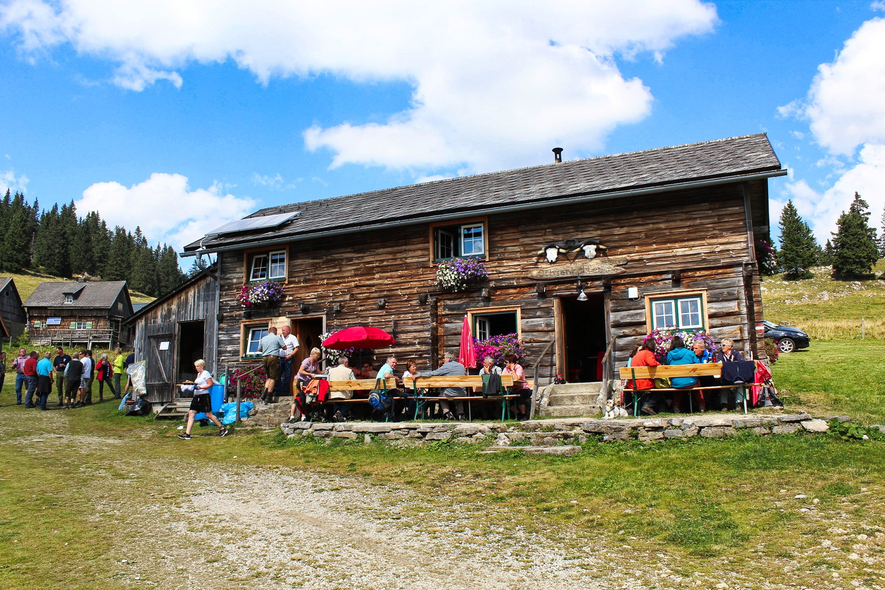 Die Halterhütte au der Hinteralm. Foto: Andreas Steininger