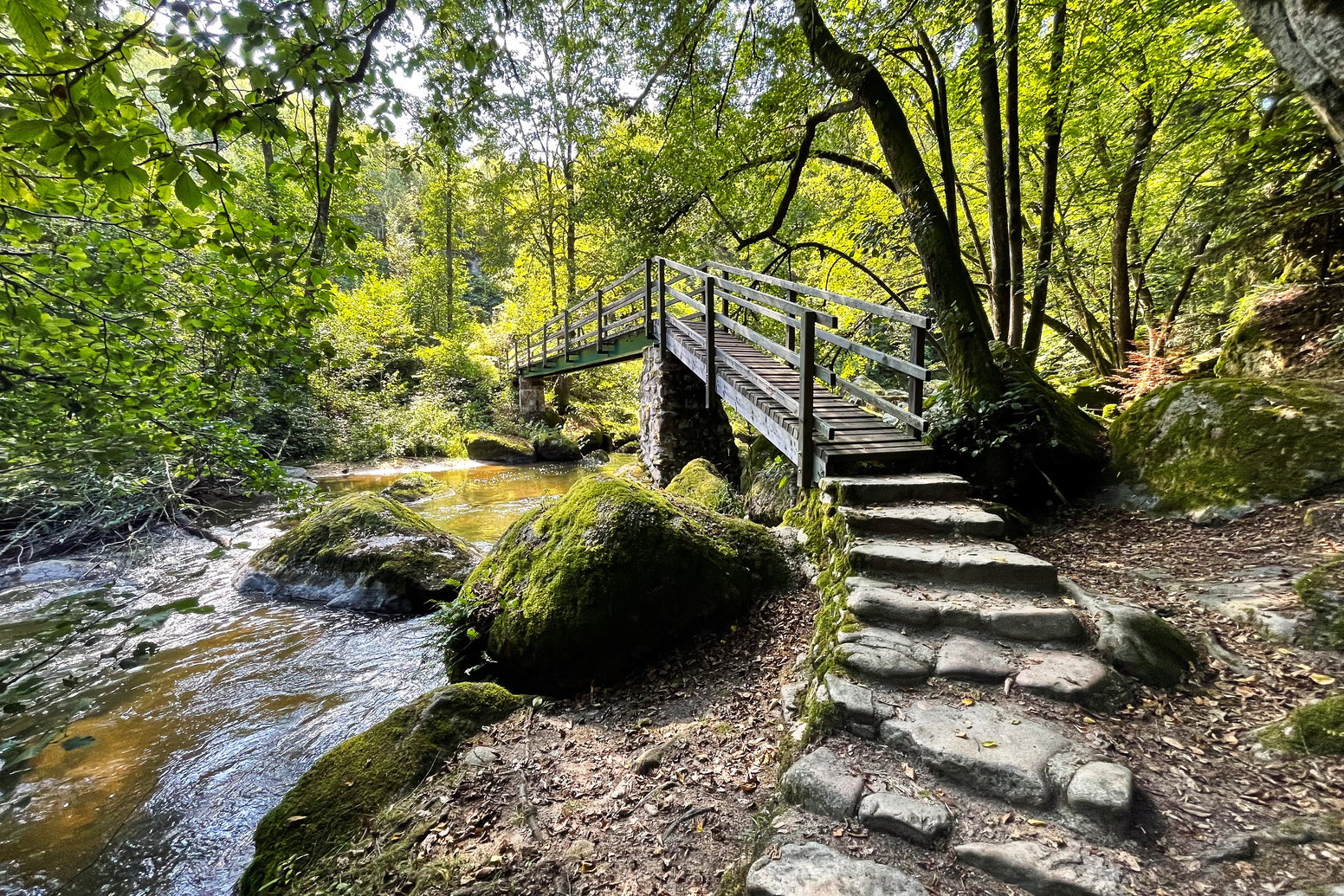 Brücke über die Feldaist. Foto: Eva Maria Ginal