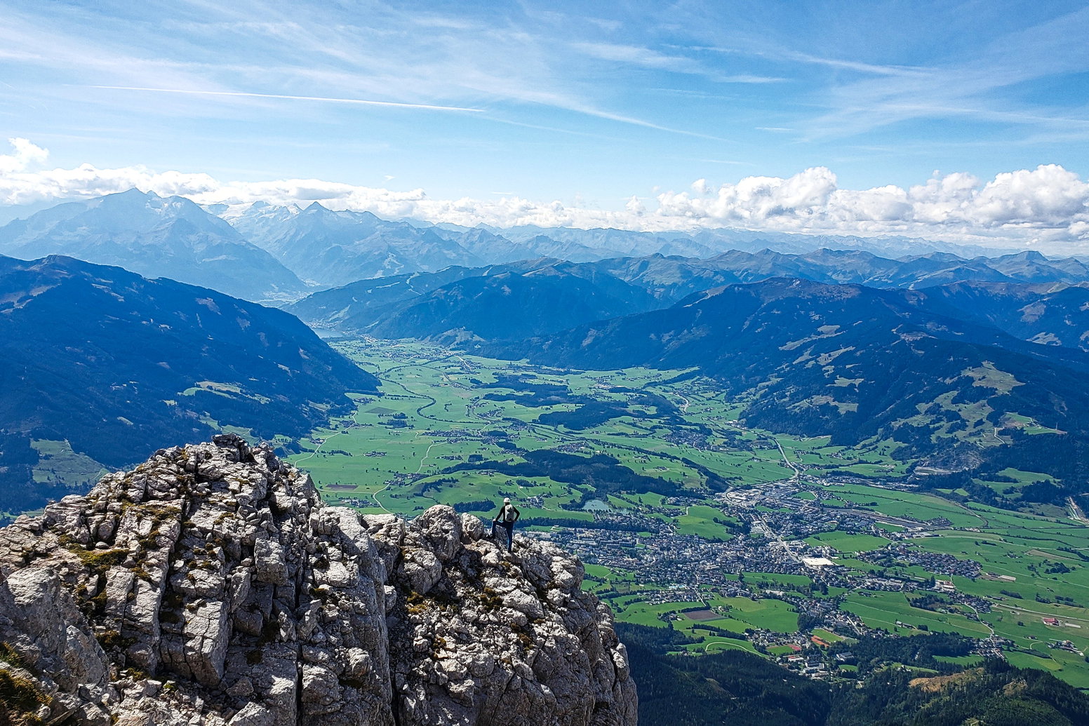 Am Aufstiegsweg entlang des Grates und durch die Südwand. Foto: Alpenverein Saalfelden