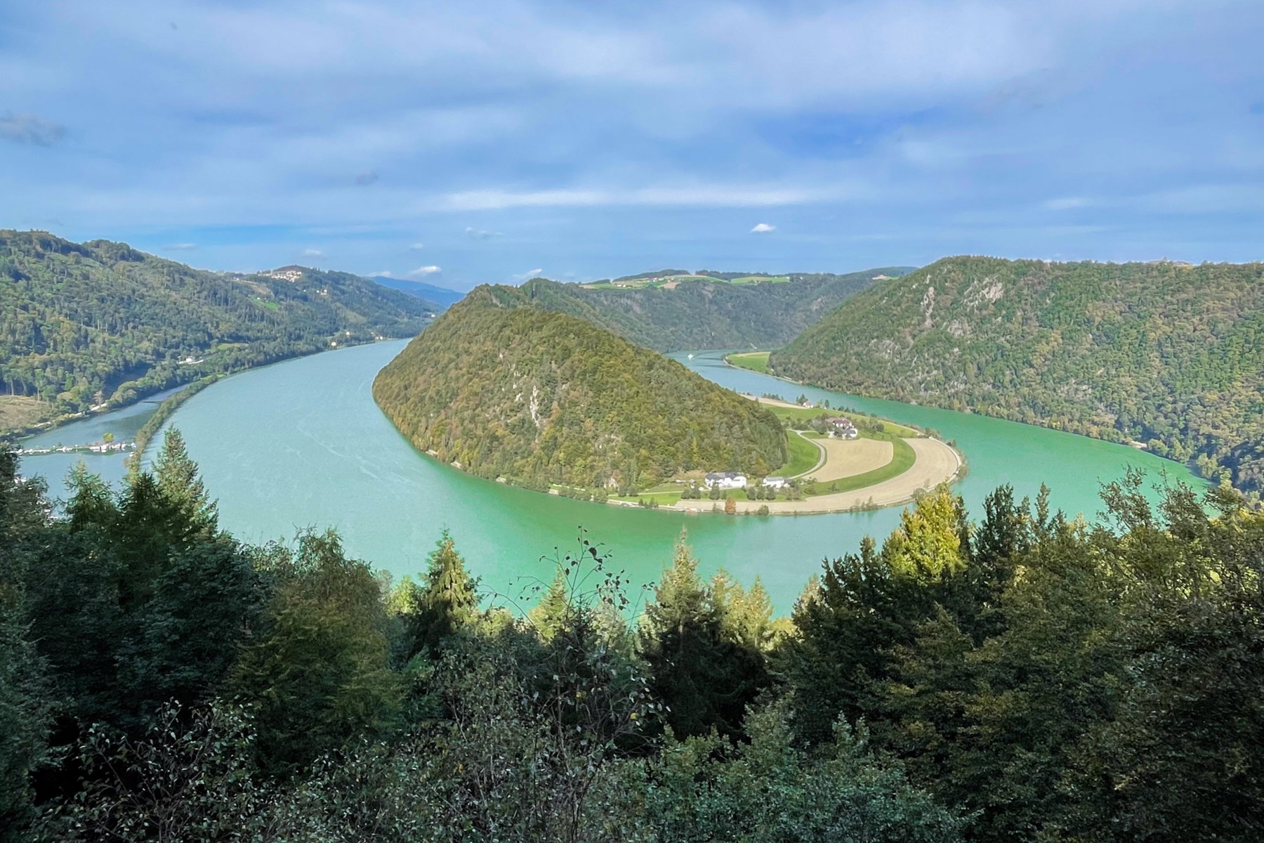 Vom Schlögener Blick zur Ruine Stauff