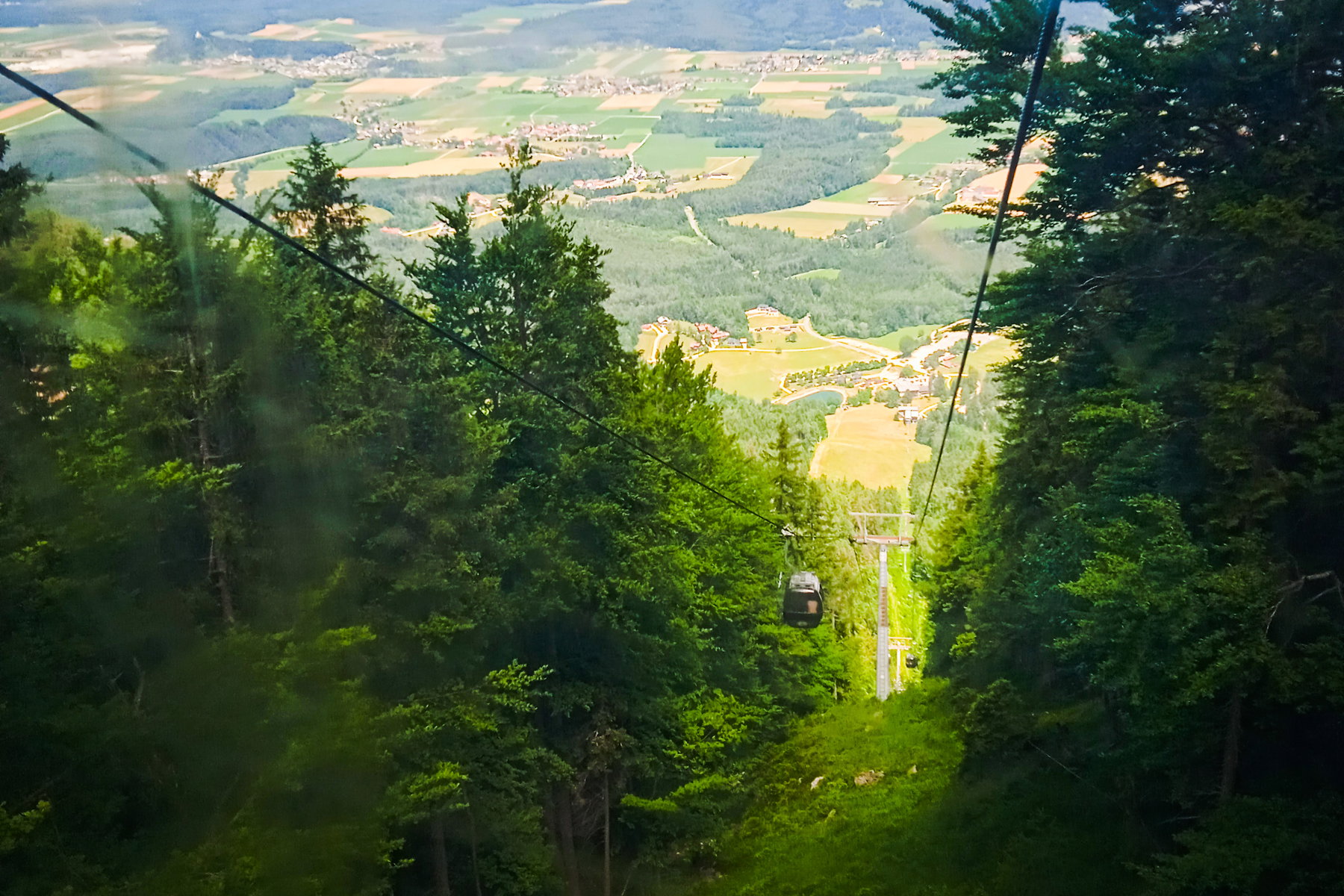 Auffahrt mit der Seilbahn. Foto: Birgit Frank