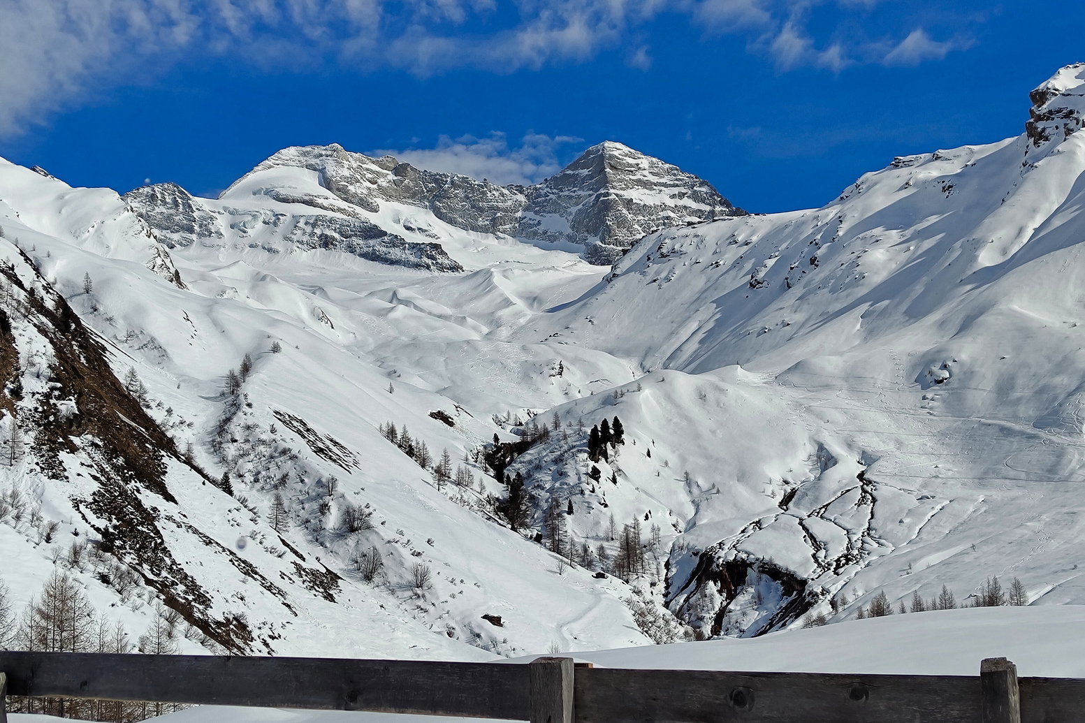 Blick zurück auf Olperer und Fußstein. Foto: Simon Widy