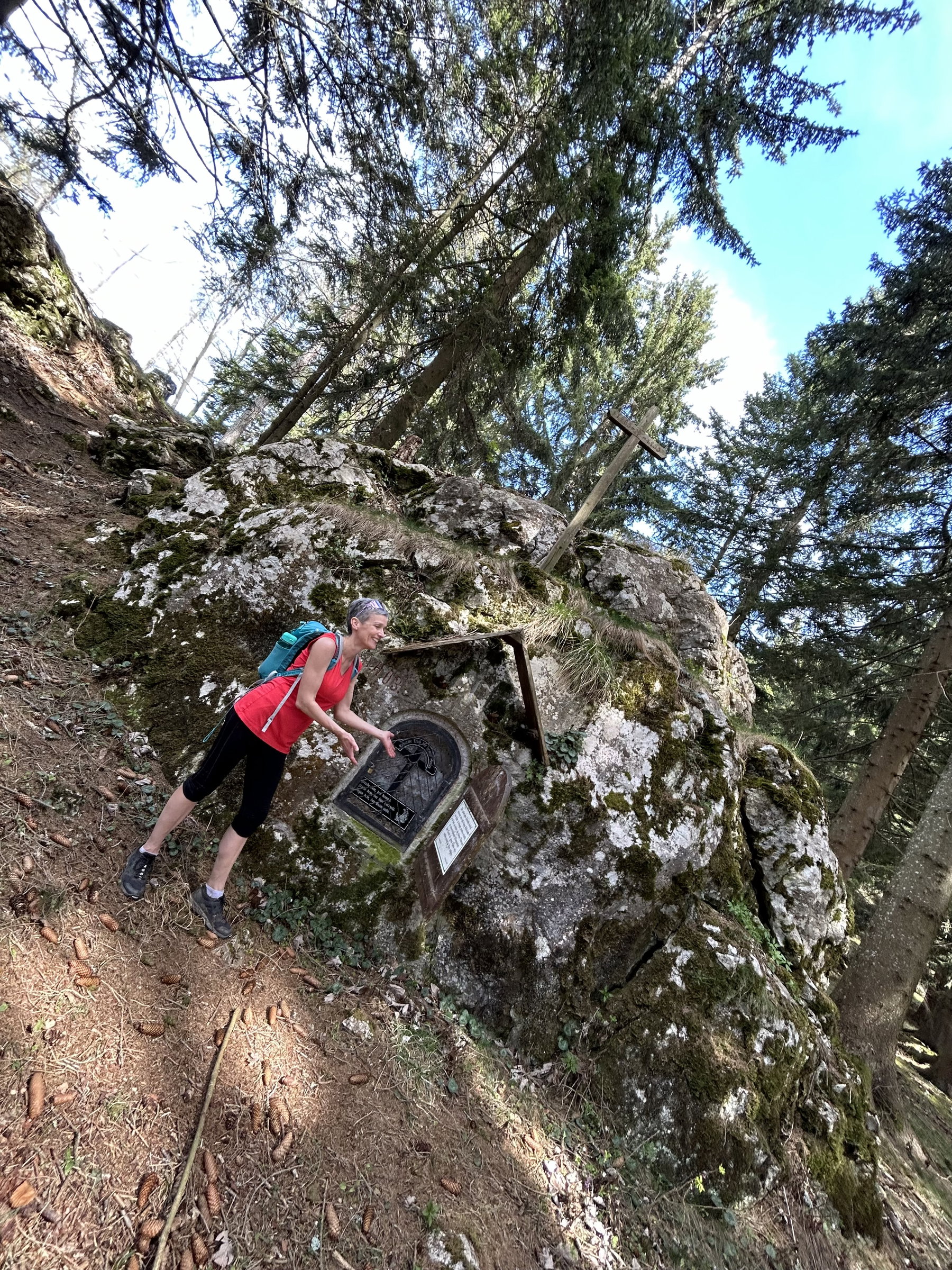Kreuzkogel Gipfel und Schiffallkreuz. Fotos Veronika Schöll