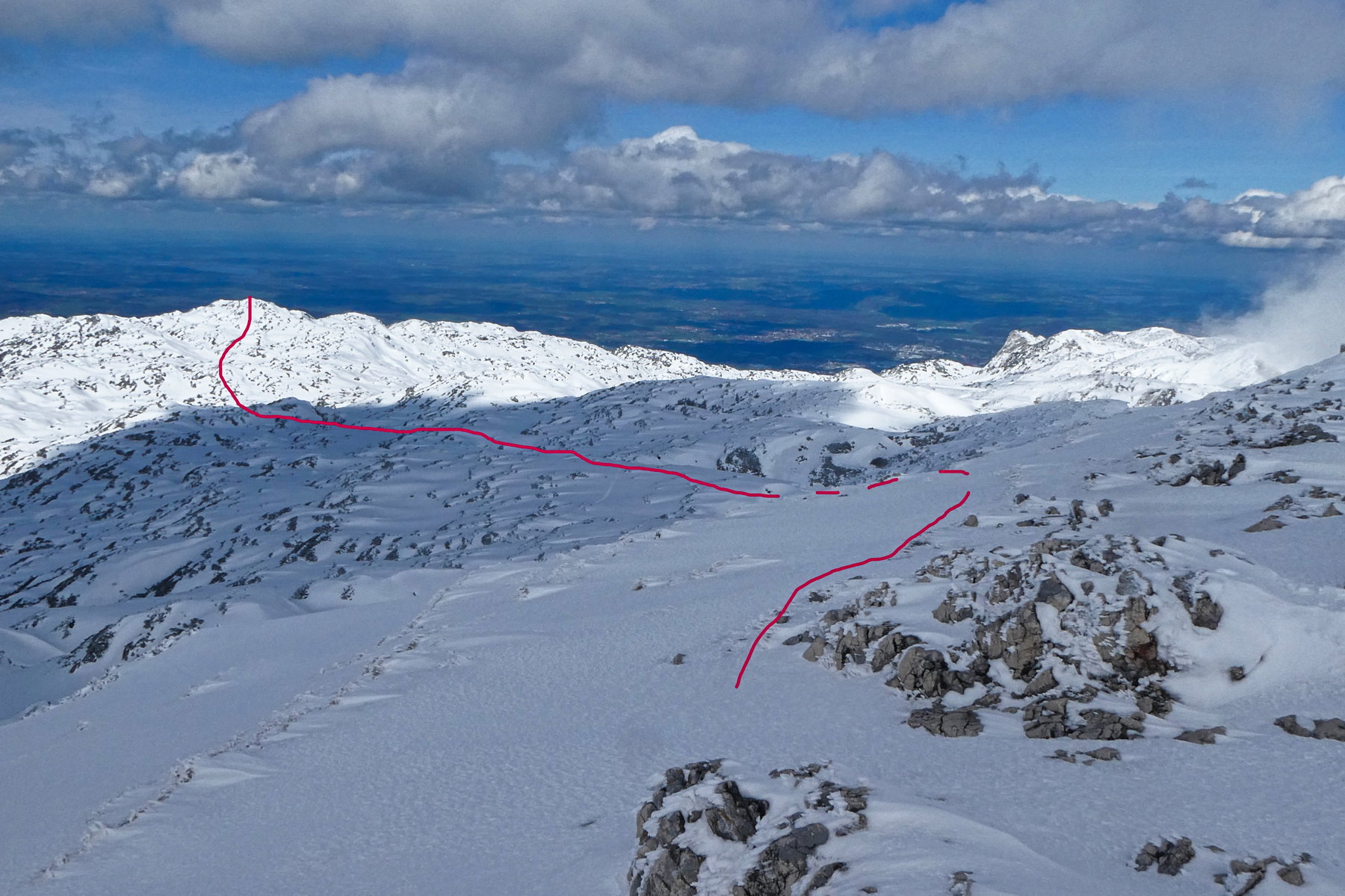 Blick zum Mitterberg - und nach Bayern. Foto: Karl Plohovic