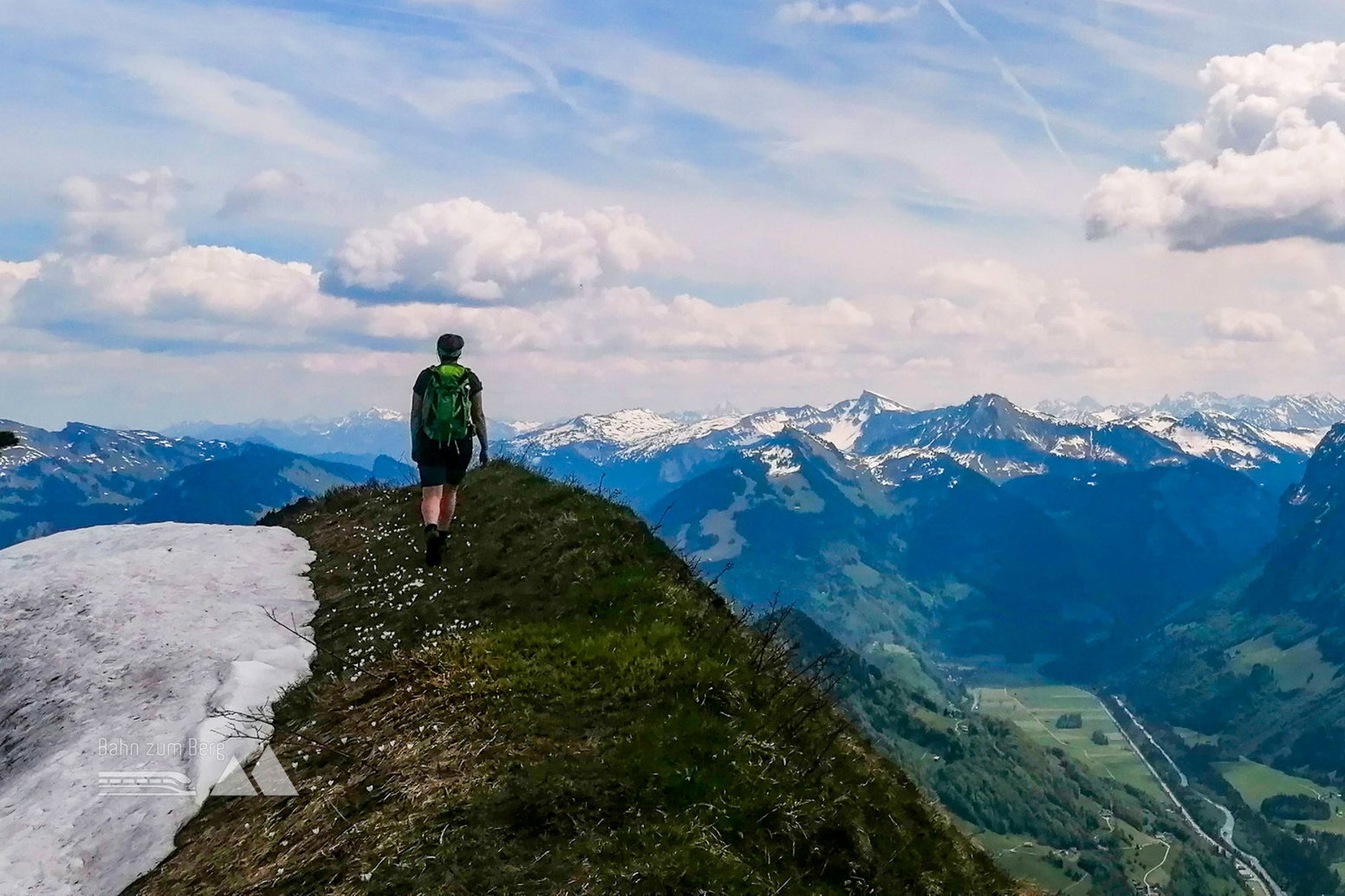 Auf dem Grat zwischen Leuenkopf und Hangspitze. Foto: Norman und Lisa