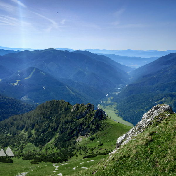 Über das Bruchtal auf die Hochweichsel