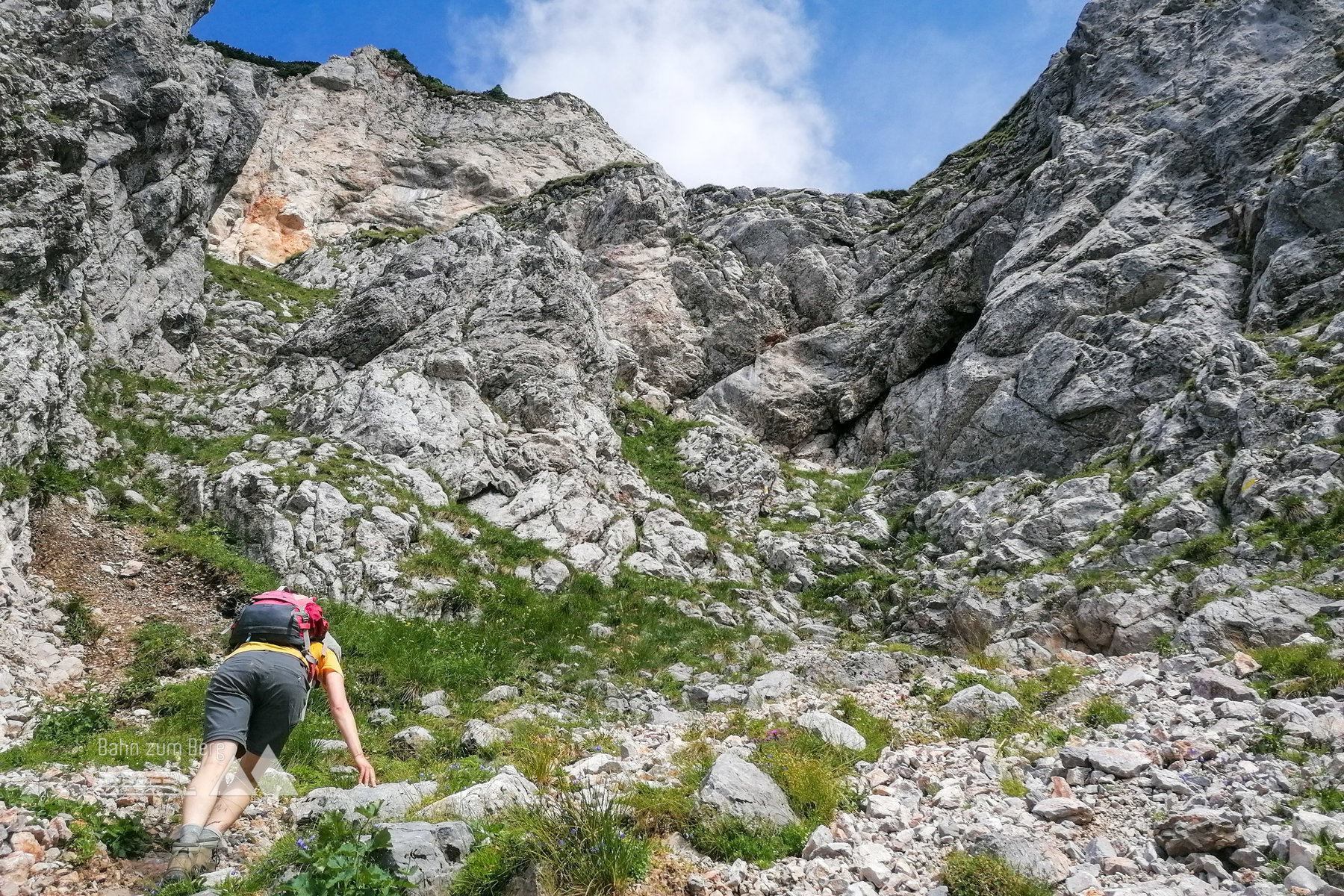 Über den Reißtalersteig bergan. Foto: Sarah Pallauf
