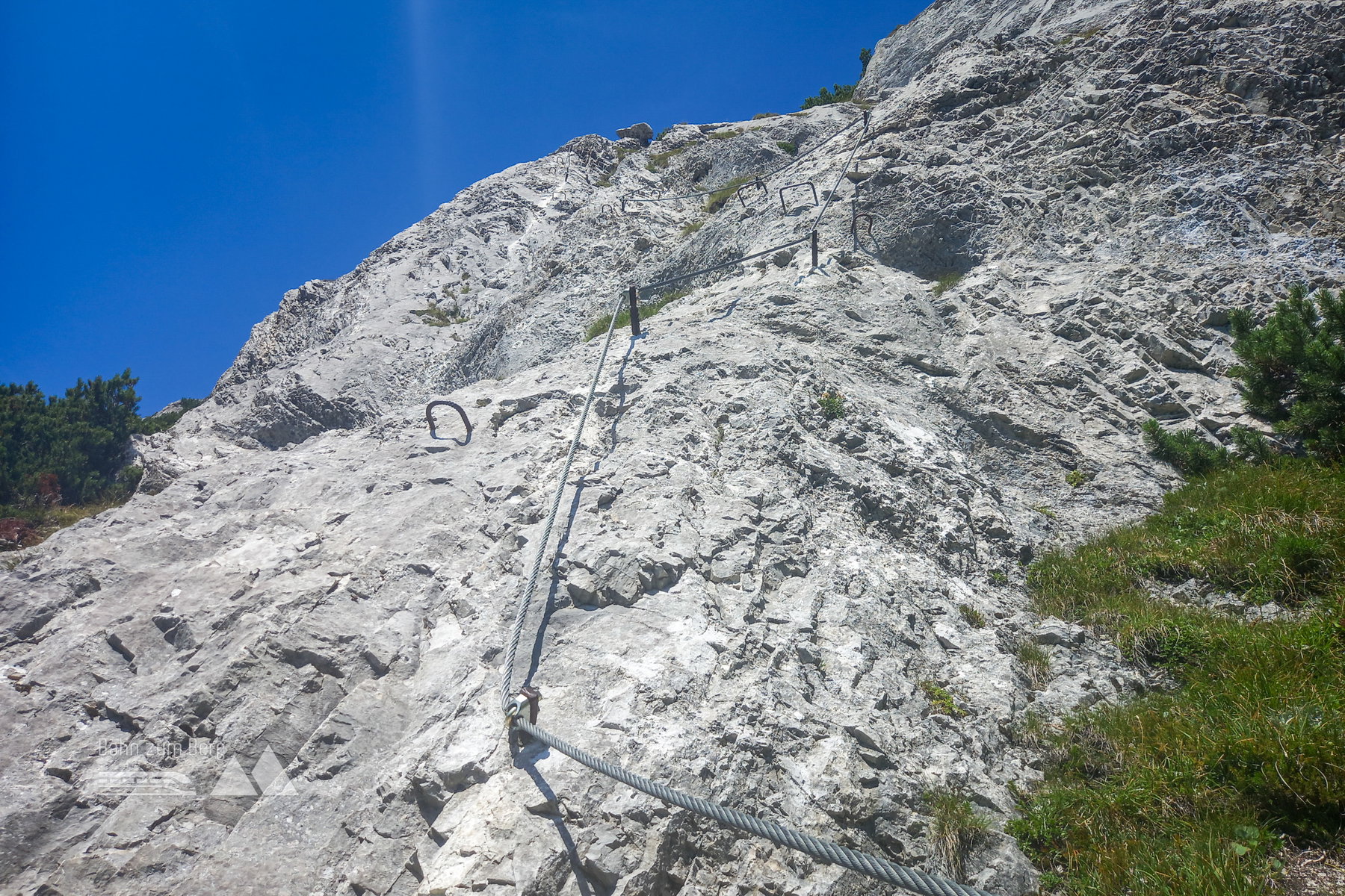 Blick in den Klettersteig. Foto: Martina Friesenbichler