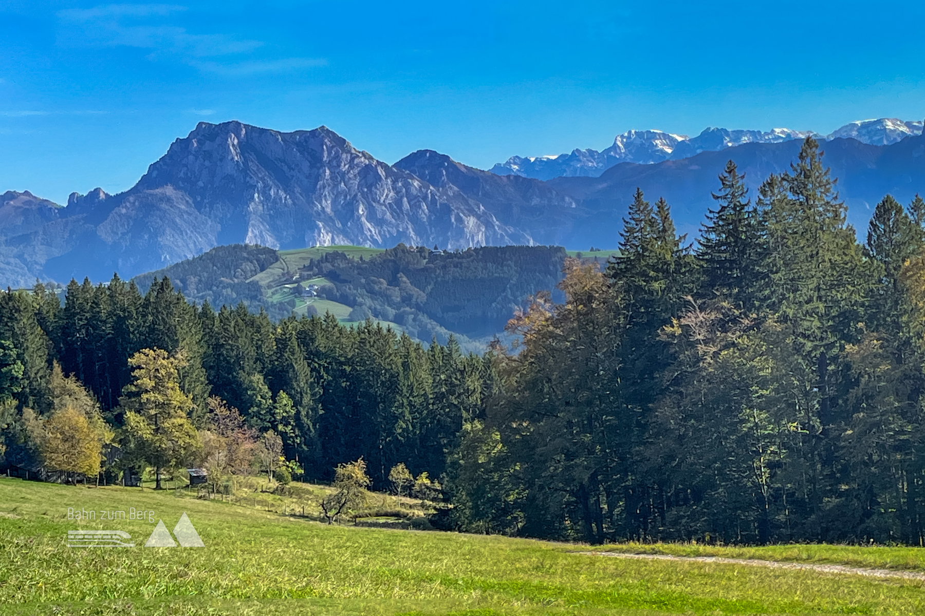 Ausblick vom Hongar auf den Traunstein. Foto: Eva Maria Ginal