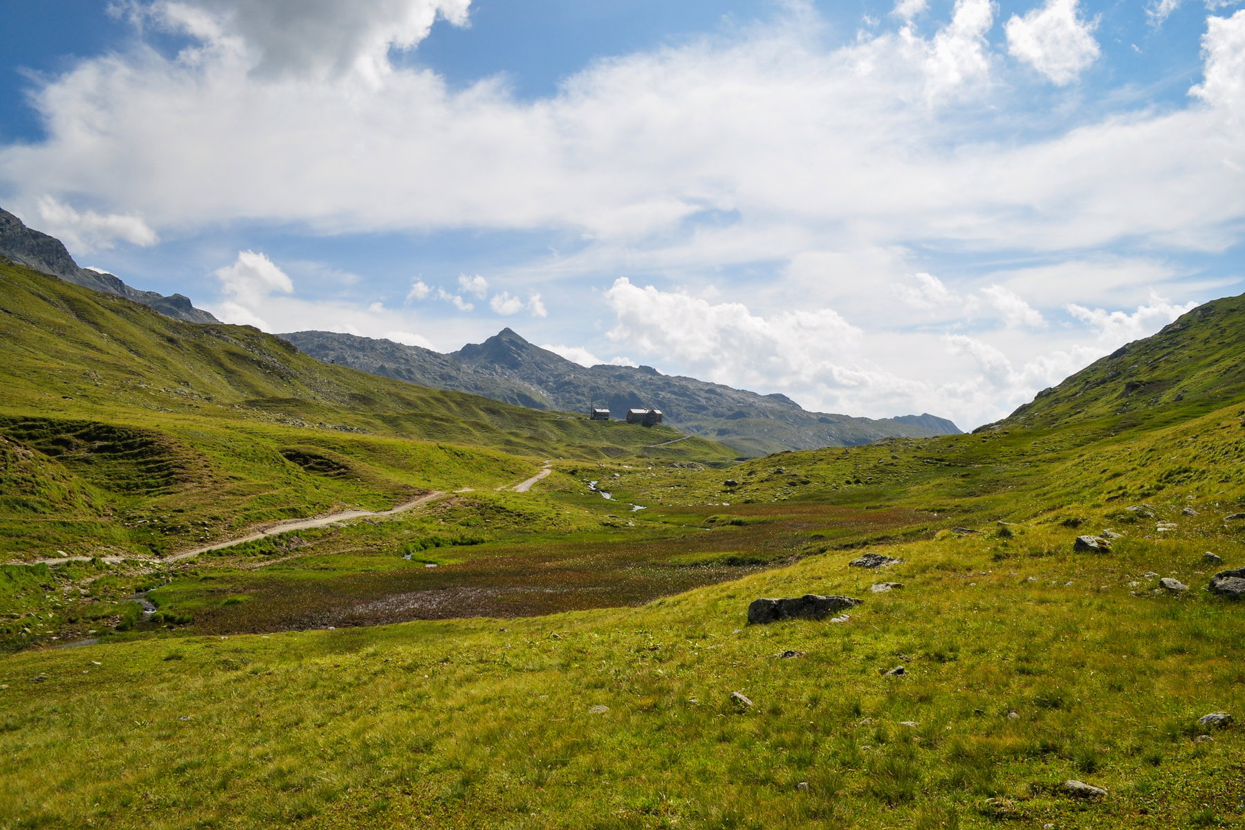 Scheidsee und Neue Heilbronner Hütte. Foto: Norman und Lisa
