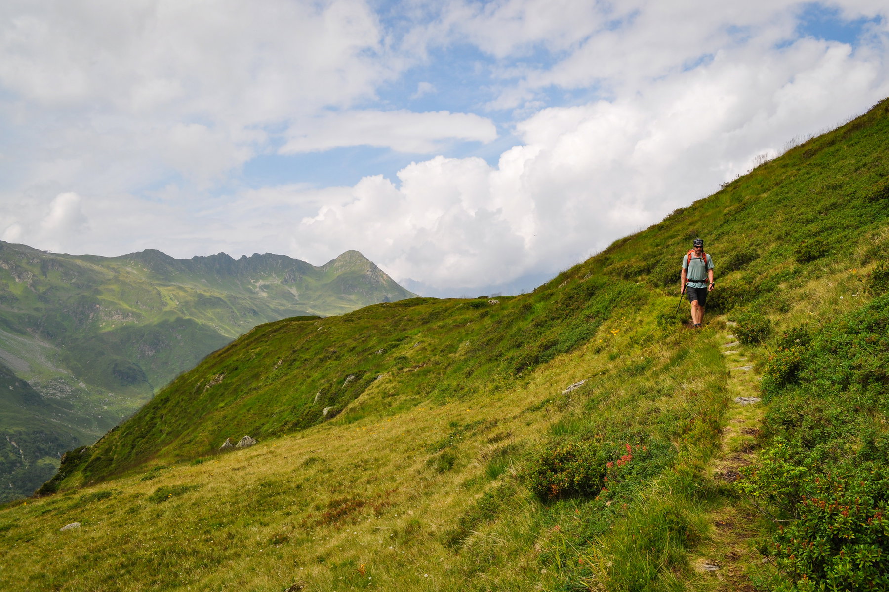 Stubener Weg, im Hintergrund der Burtschakopf. Foto: Norman und Lisa