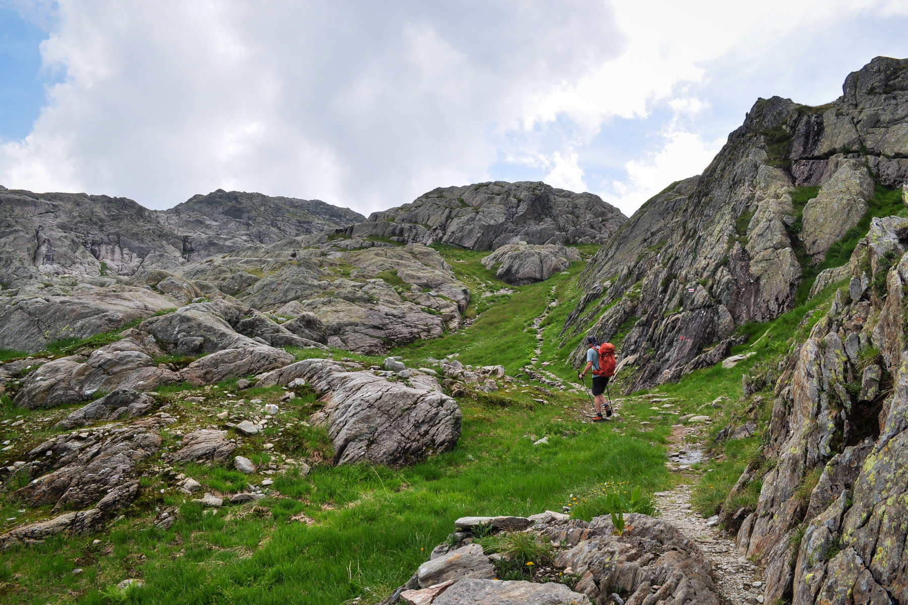 Die letzten Meter vor der neuen Reutlinger Hütte. Foto: Norman und Lisa