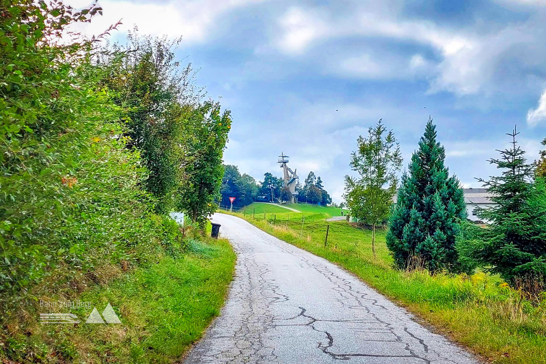 Der Aussichtsturm ist in Sicht. Foto: Alice Frischherz