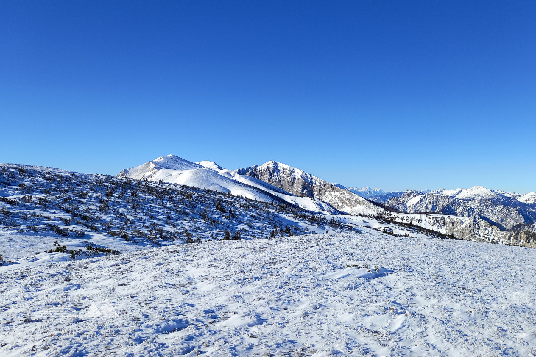 Mieserkogel, Krautgartenkogel und Hochweichsel. Foto: Martina Friesenbichler