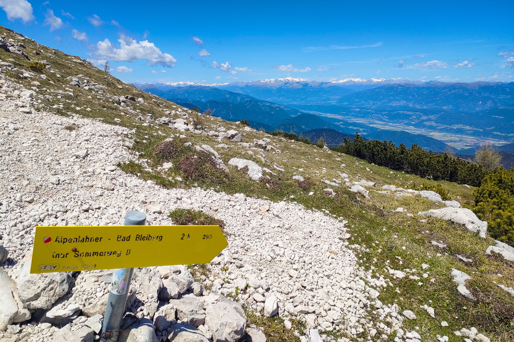 Runter geht’s über den Alpenlahner