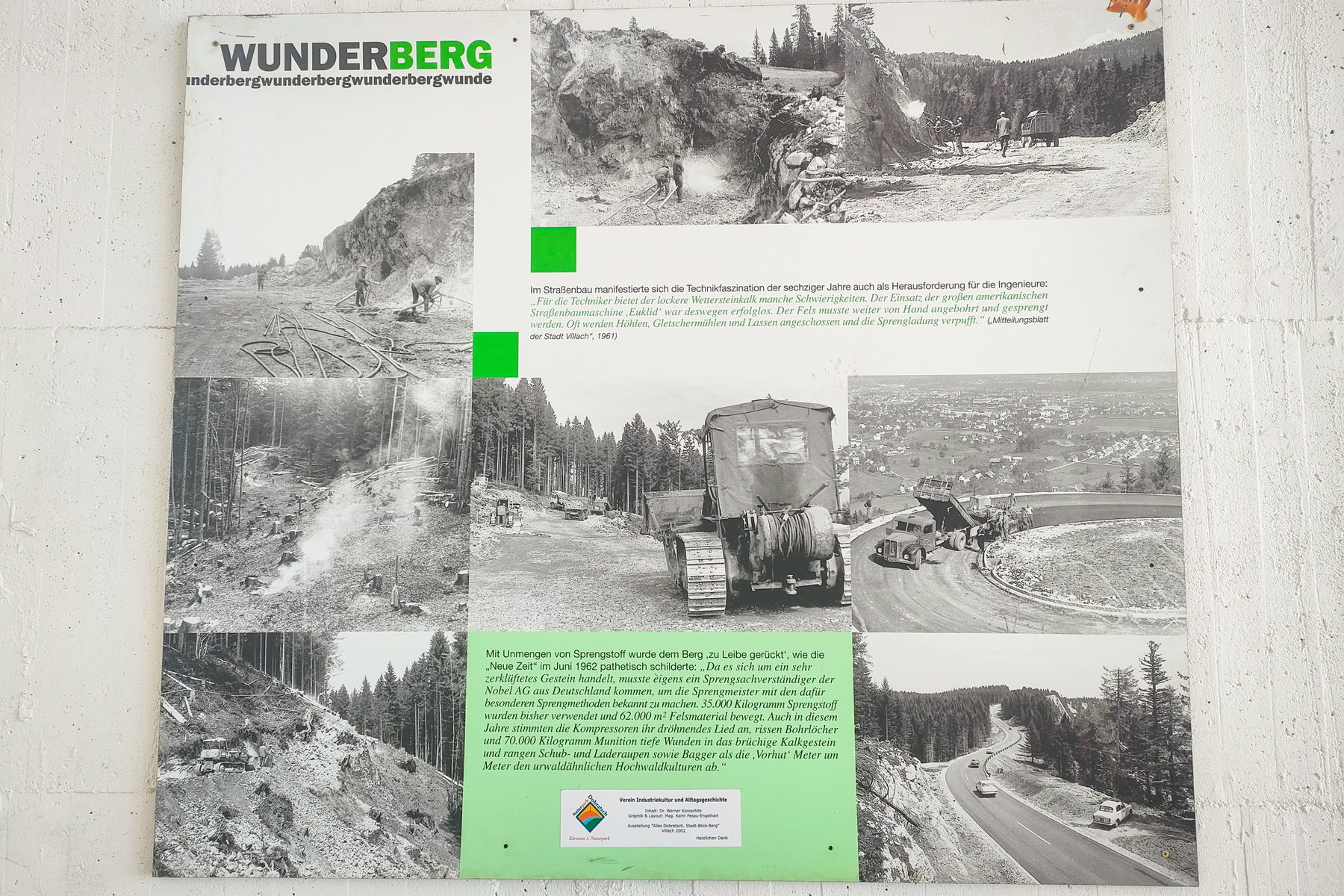 Auch ein Kind des brachialen Automobilzeitalters – die Villacher Alpenstraße. Foto: Manfred Hinteregger
