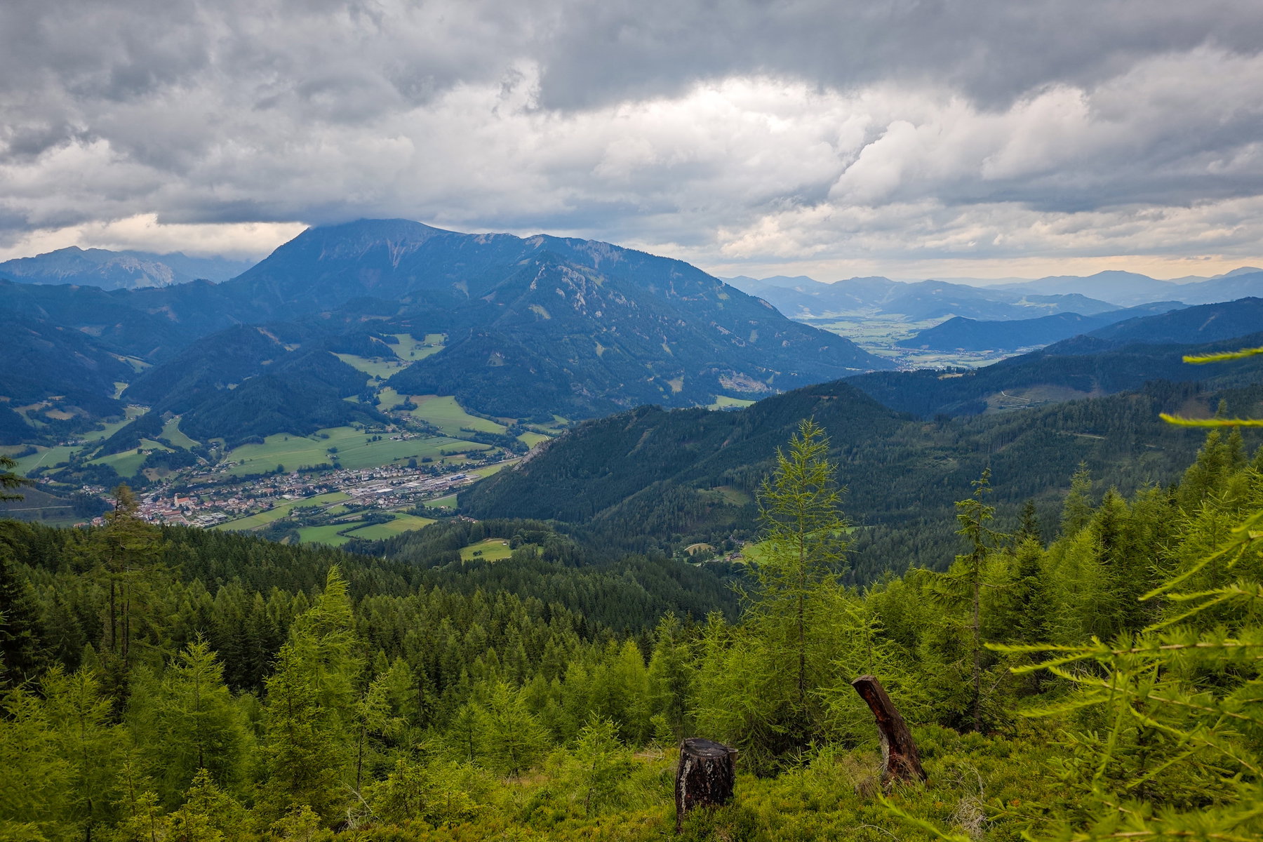 ... dann zufrieden auf Mautern und das Gößeck schauen. Foto: Lisa Nussdorfer