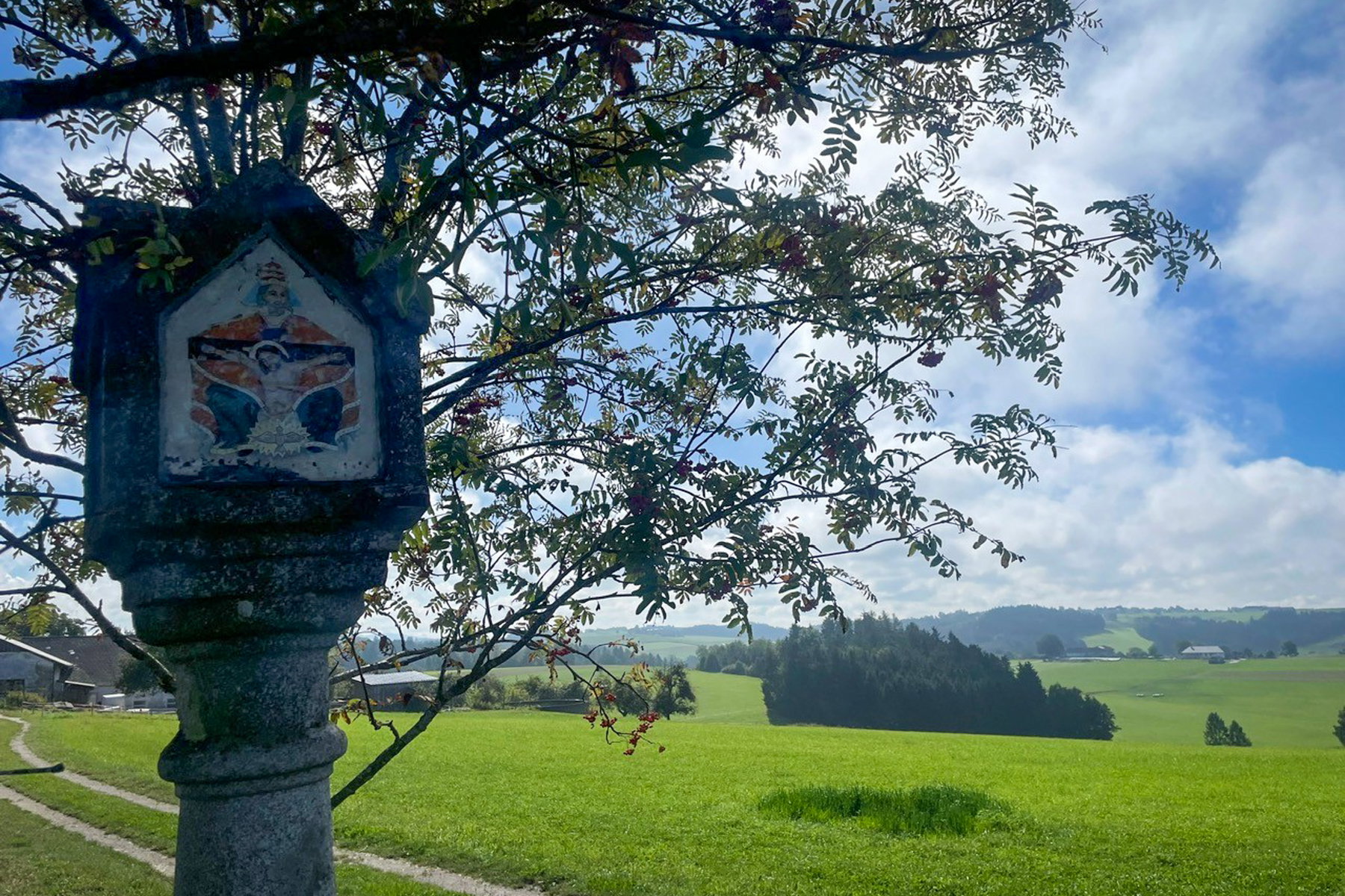 Letzte Sonnenstrahlen und Blick ins Gasteinertal. Foto: Birgit Reiter