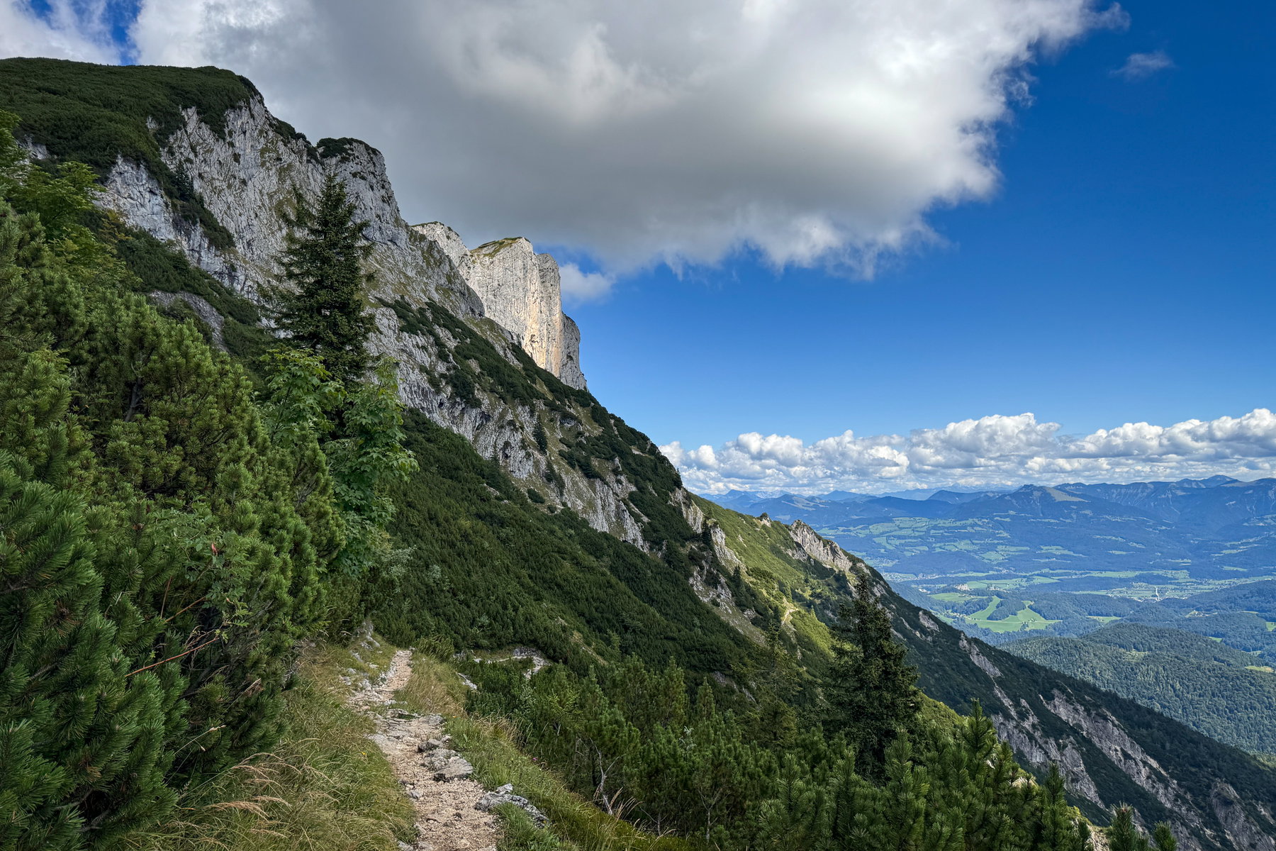 Blick auf die Wand des Berchtesgadener Hochthron. Foto: Bernhard Walle