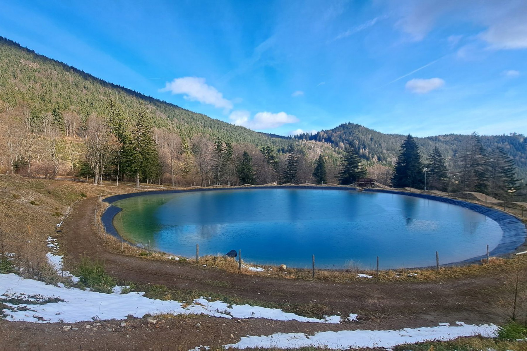 Kunstschnee-Reservoir. Foto: Gerold Petritsch