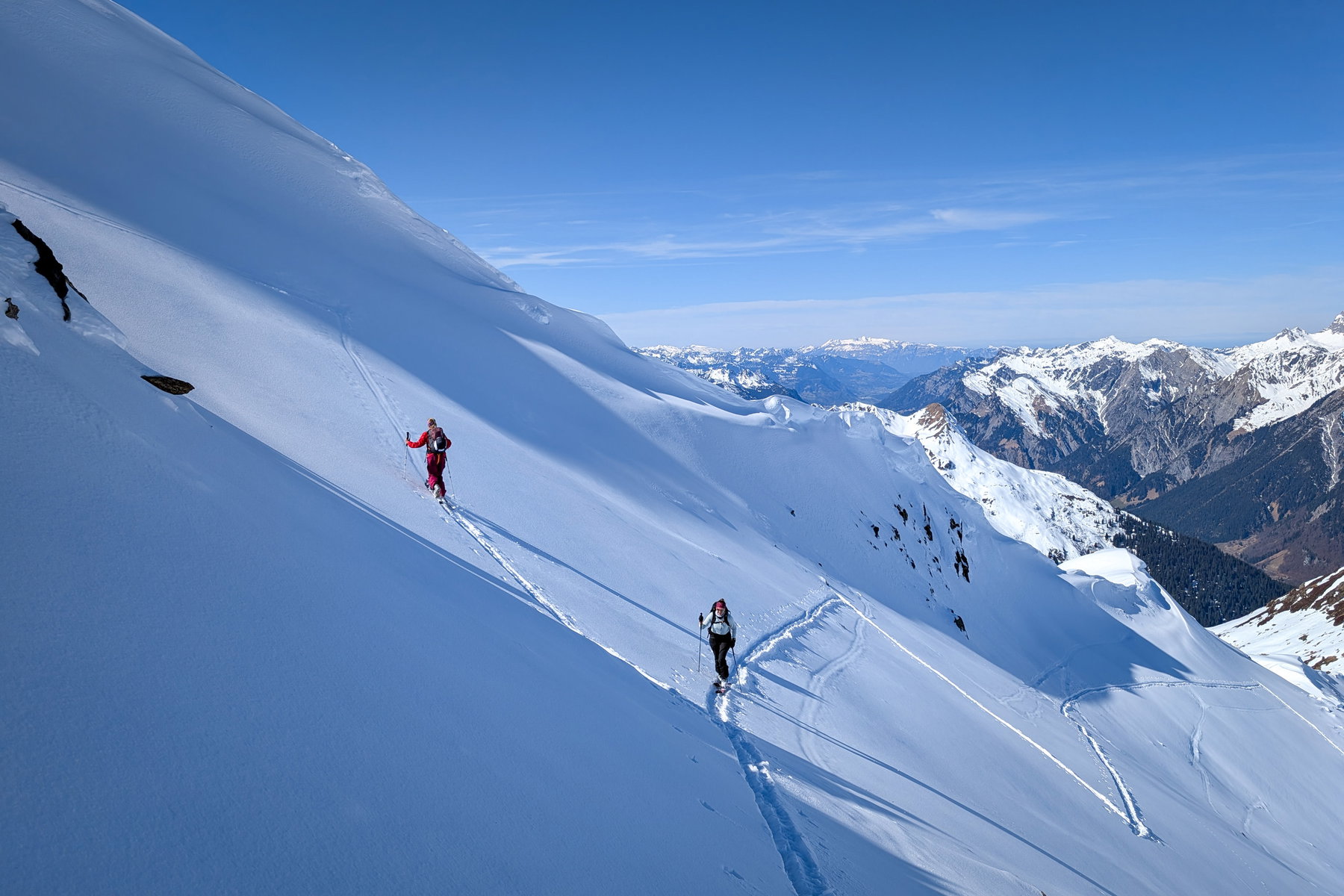 Steiler letzter Aufschwung. Foto: Simon Widy