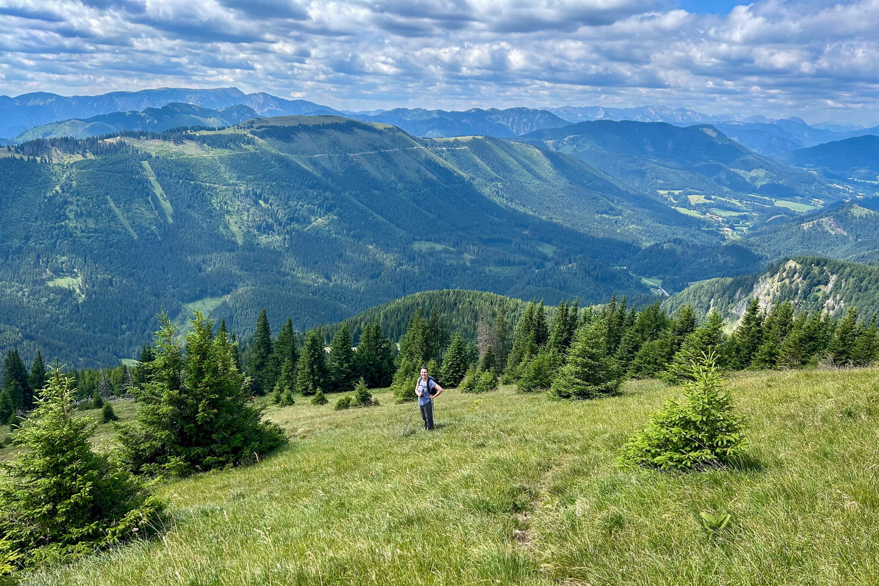 Steil und aussichtsreich, der Aufstieg zum Terzer Göller. Foto Veronika Schöll