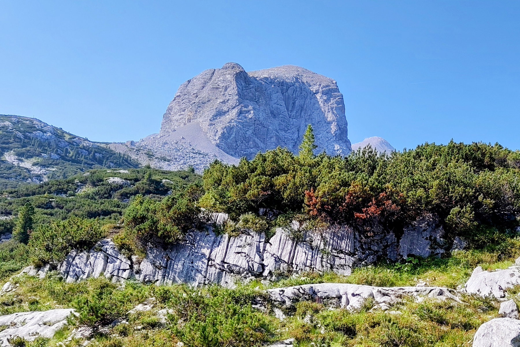 Der markante Ochsenkogel wacht über mich. Foto Silvia Henglmüller