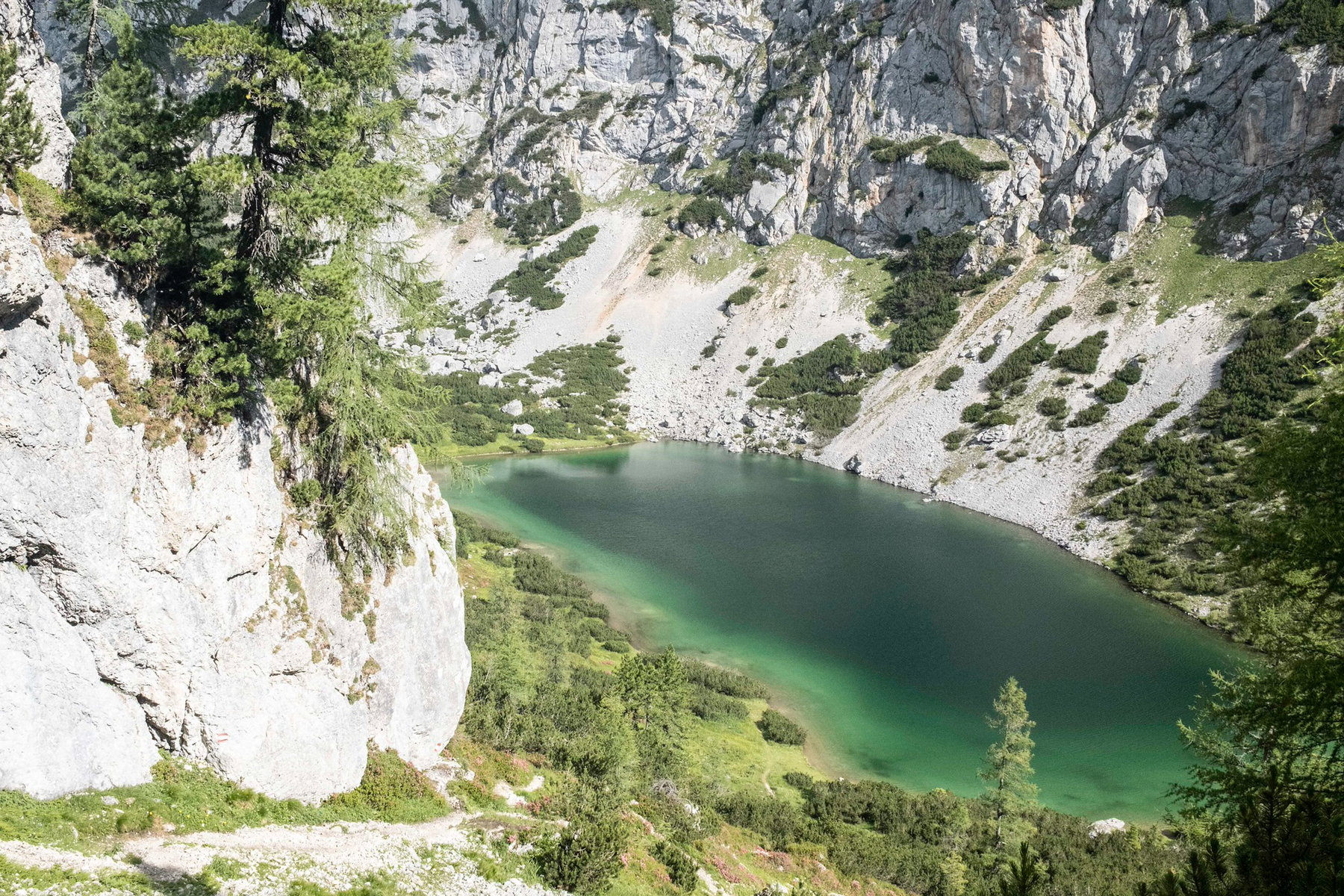 Nach dem Silberkarsee geht’s wieder 100 Höhenmeter bergauf. Foto: Birgit Reiter