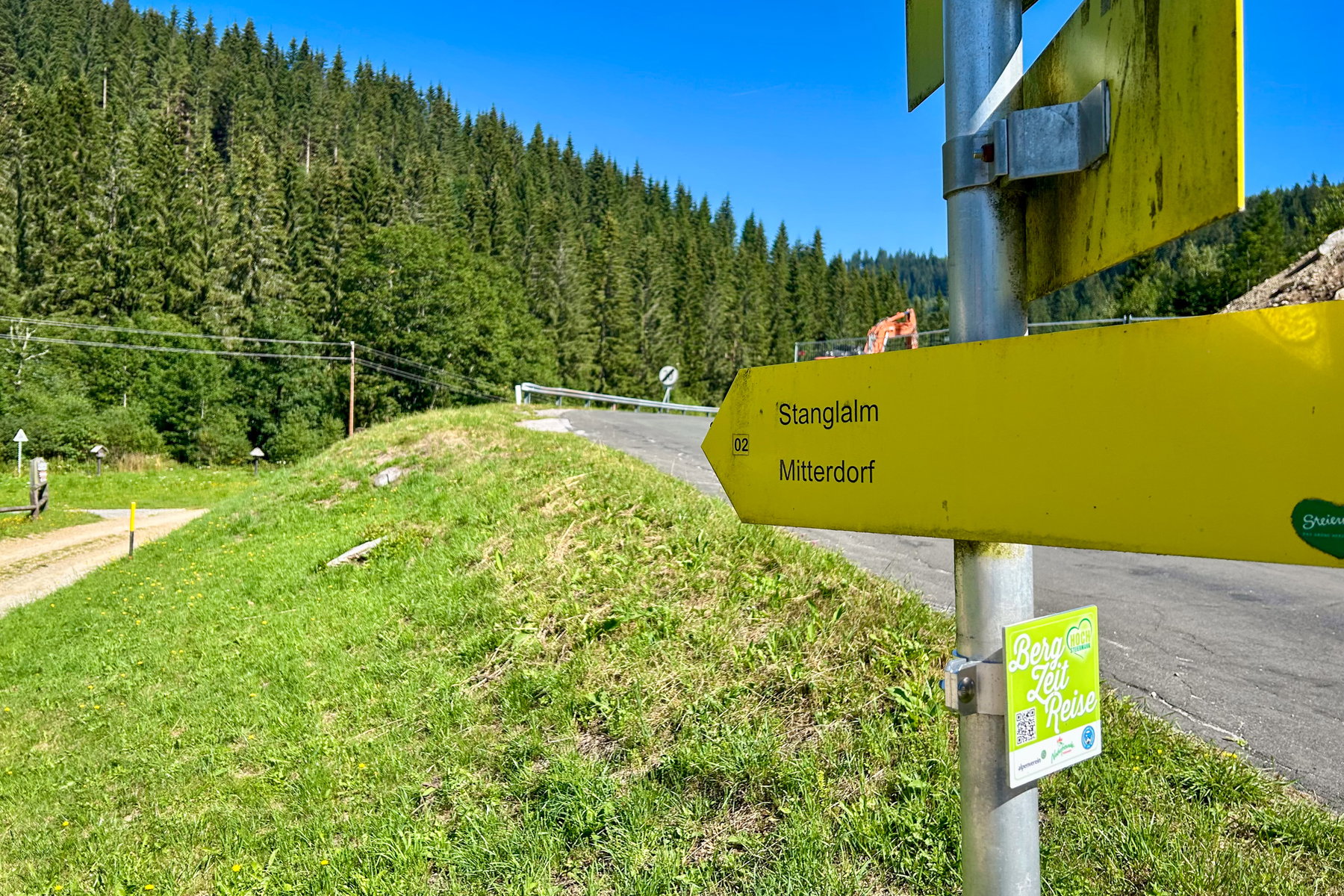 Hier startet die Runde zuerst Richtung Stanglam Foto Veronika Schöll