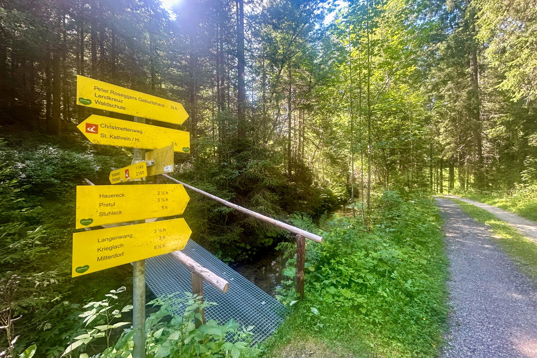 Brücke über den Freßnitzbach. Foto Veronika Schöll